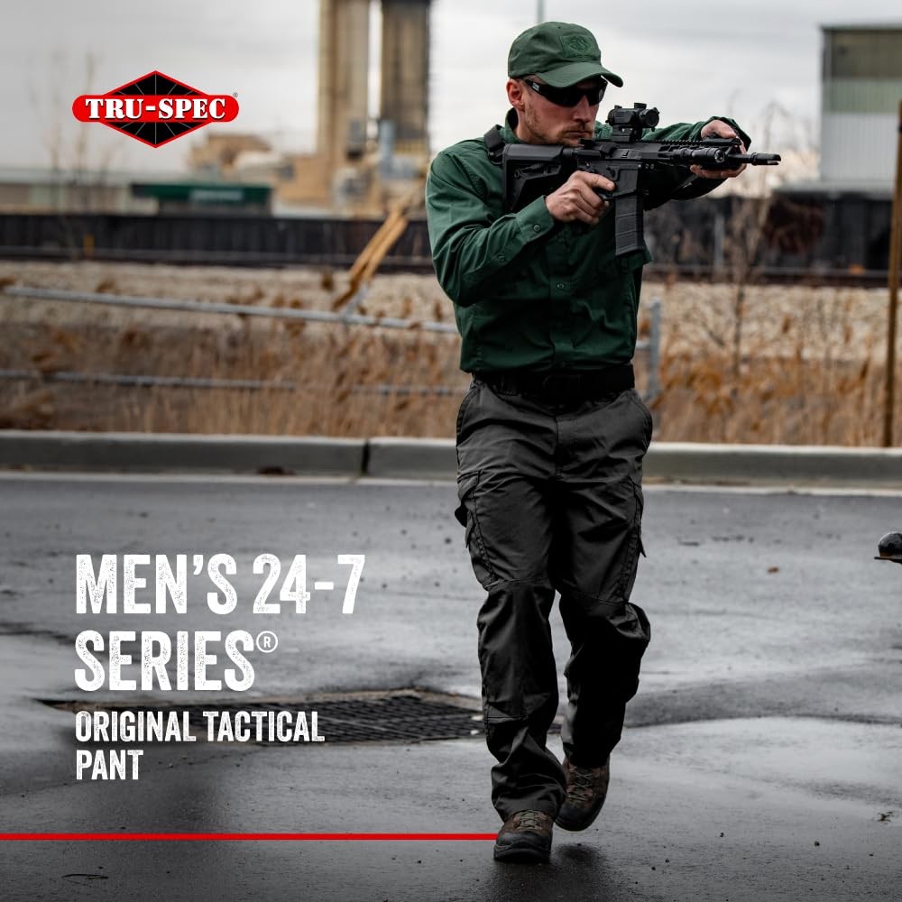 Tru-Spec Men’s 24-7 Tactical Cargo Pants, Durable, Water-Resistant, Navy – 30×30