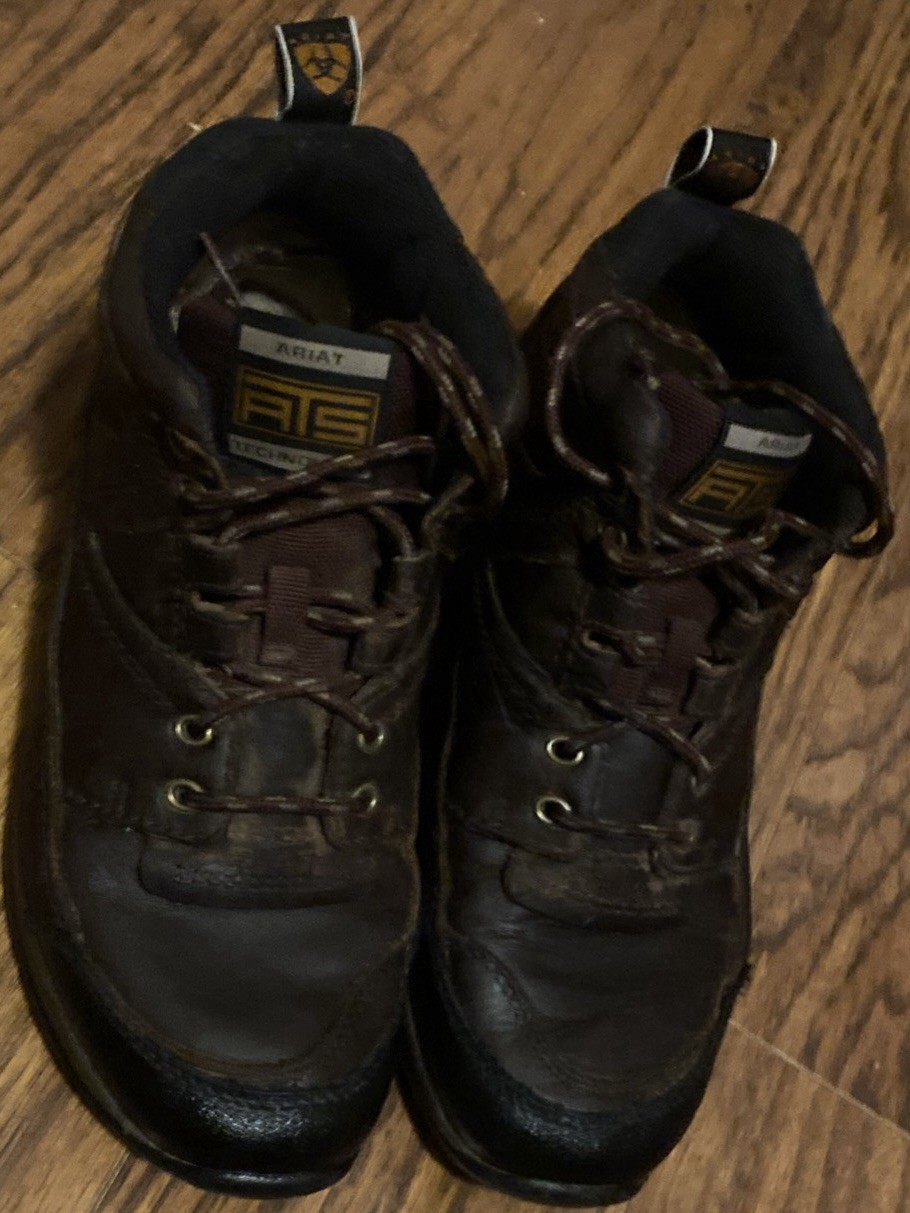 Ariat ATS Terrain Cordovan Women’s Sz 7.5 10004138 Leather Lace Up Hiking Boots