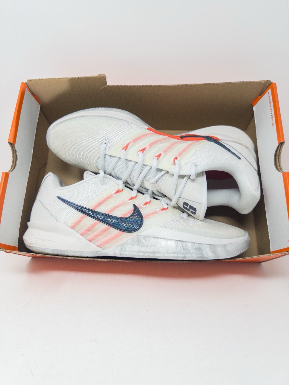 Nike Sabrina 3 Phantom/Ivory/Rush Coral/Black HF2881 003 Women Sz 12