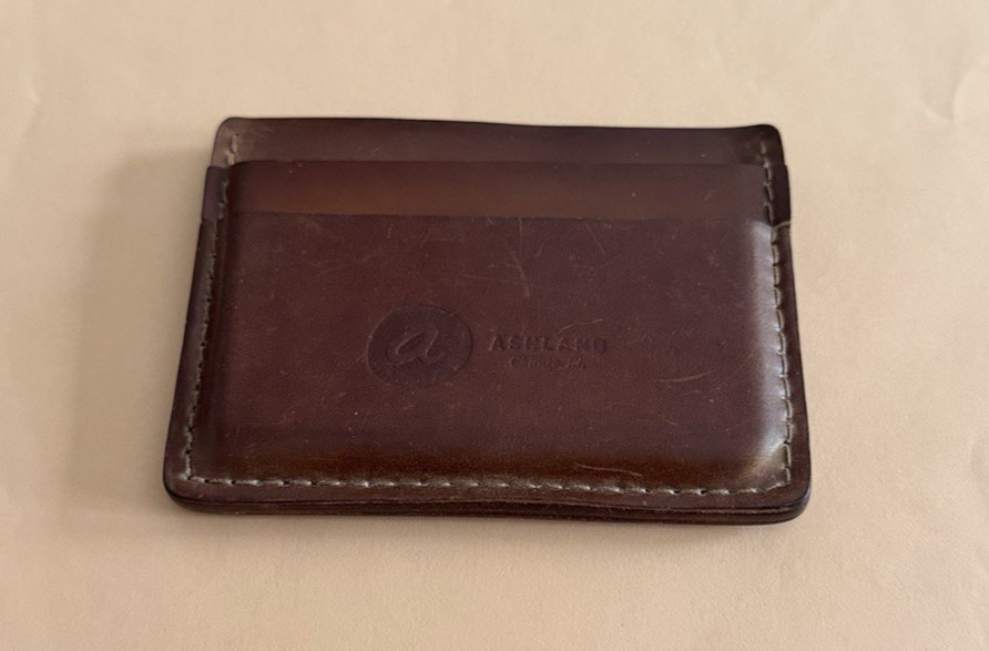 Ashland Leather Wallet Shell Cordovan Frank the Enforcer Brown Preowned