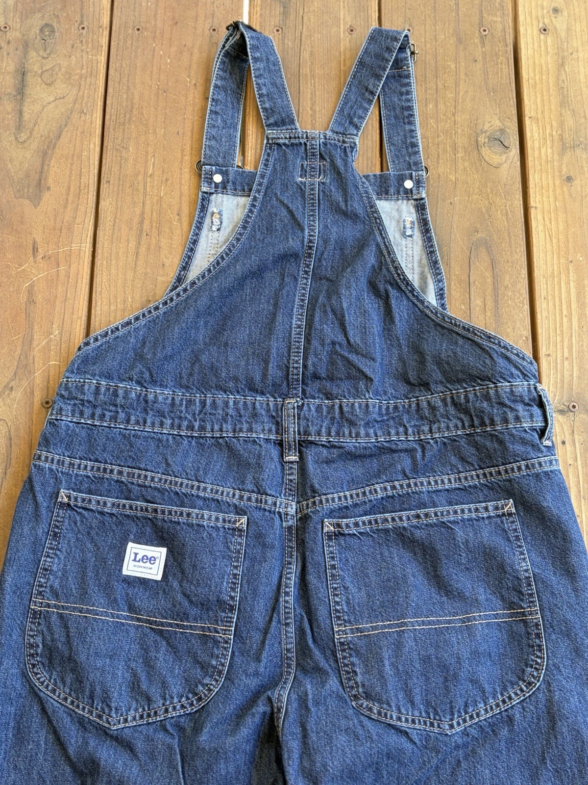 Lee Workwear Denim Overalls Men’s Medium Dark Wash Carpenter Bib Jeans