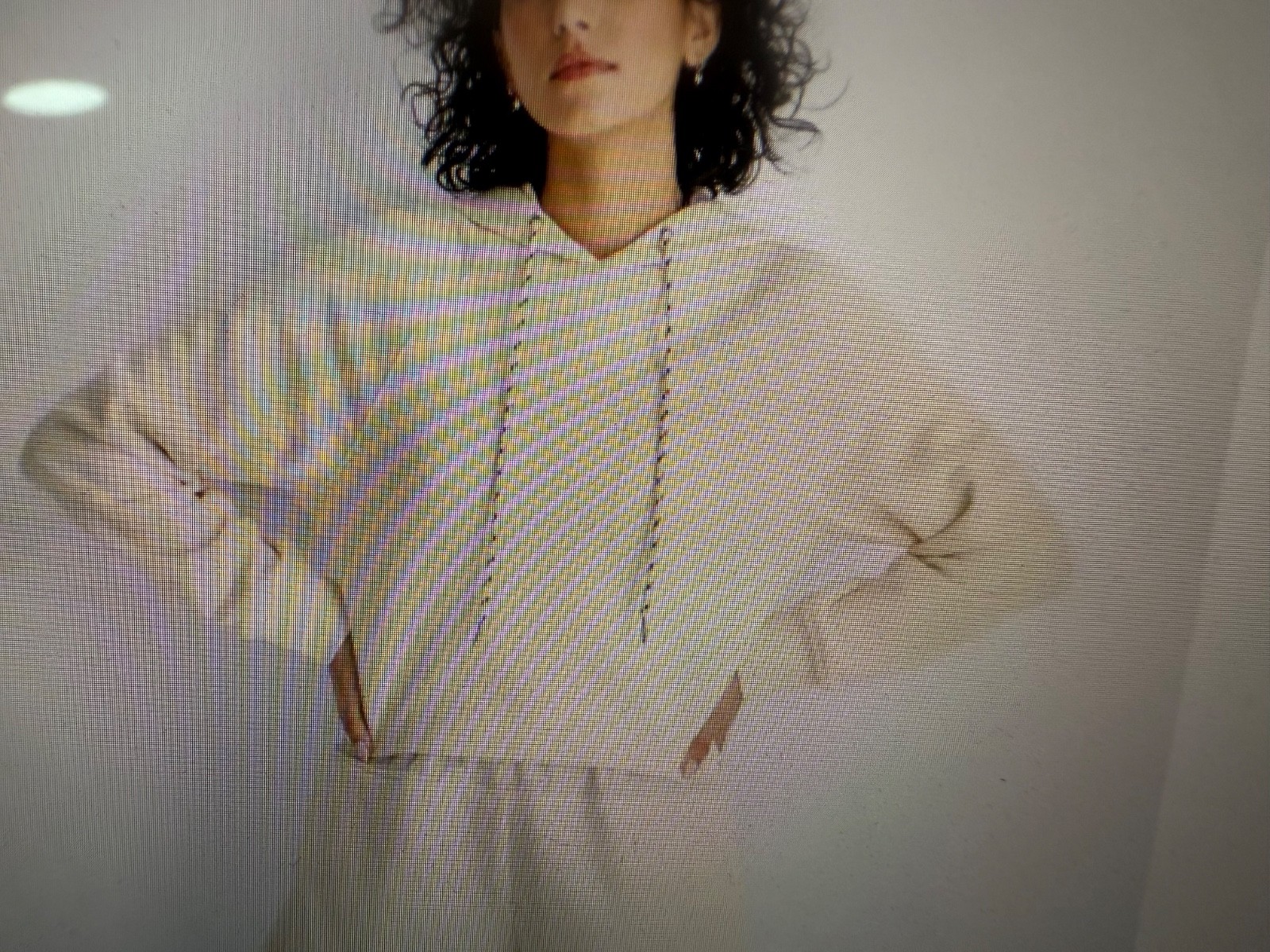 FUTURE COLLECTIVE ~Women’s Hooded Sweatshirt Cream Midweight French Terry SMALL