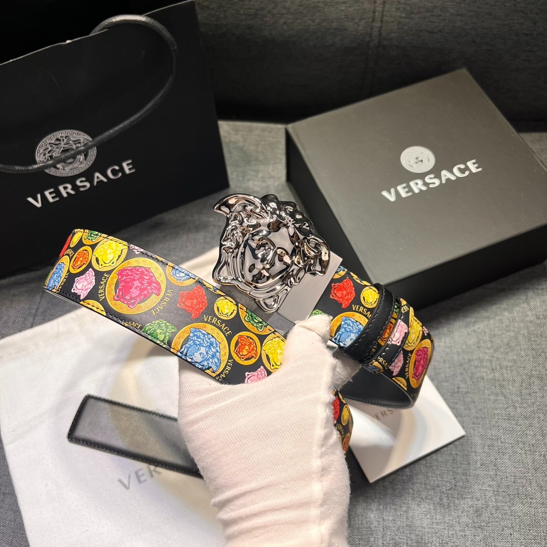 Versace belt REVERSIBLE for sale authentic Classic Belt Width:4.0cm/1.57in
