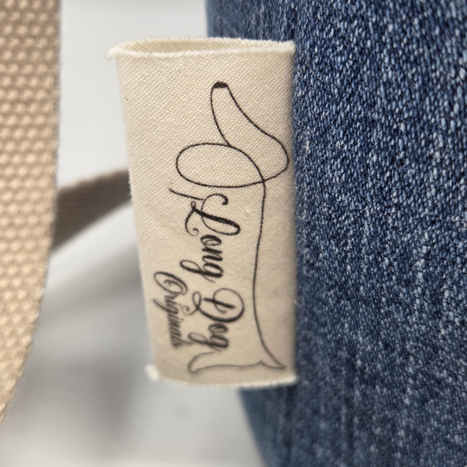 Handcrafted Upcycled Denim Bird Wildlife Tote HandBag Purse Adjustable Crossbody