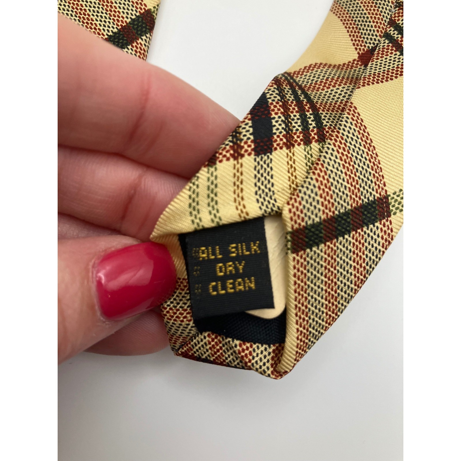 Sporting Colours Alexander Julian Hunting Dog Print Plaid Necktie Outdoor Money