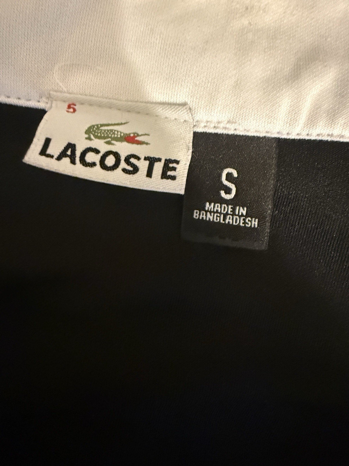 Lacoste Men’s Full-Zip Track suit Colorblock Black/White/Yellow S