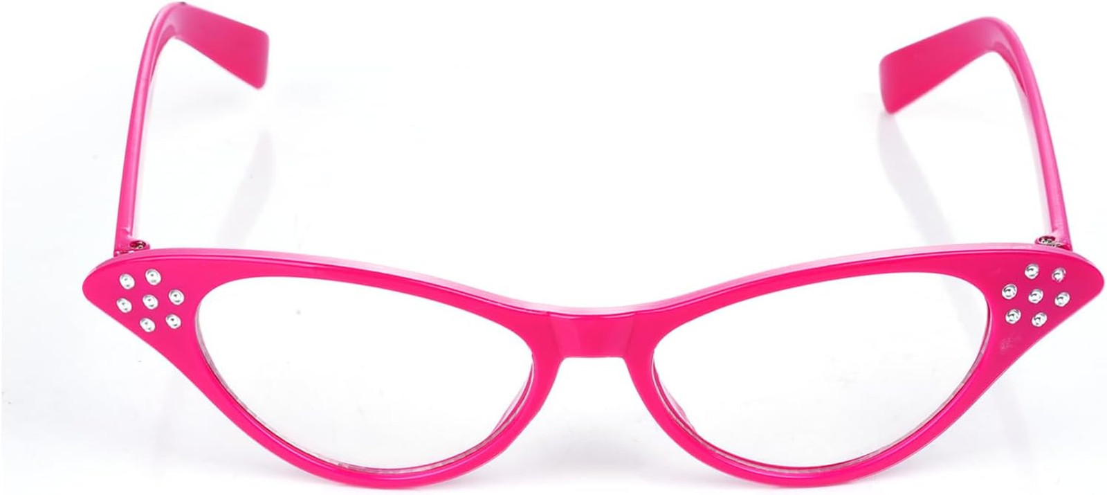 50S Cat Eye Rhinestone Glasses Old Lady Granny Costume Glasses for Women Hip Hop