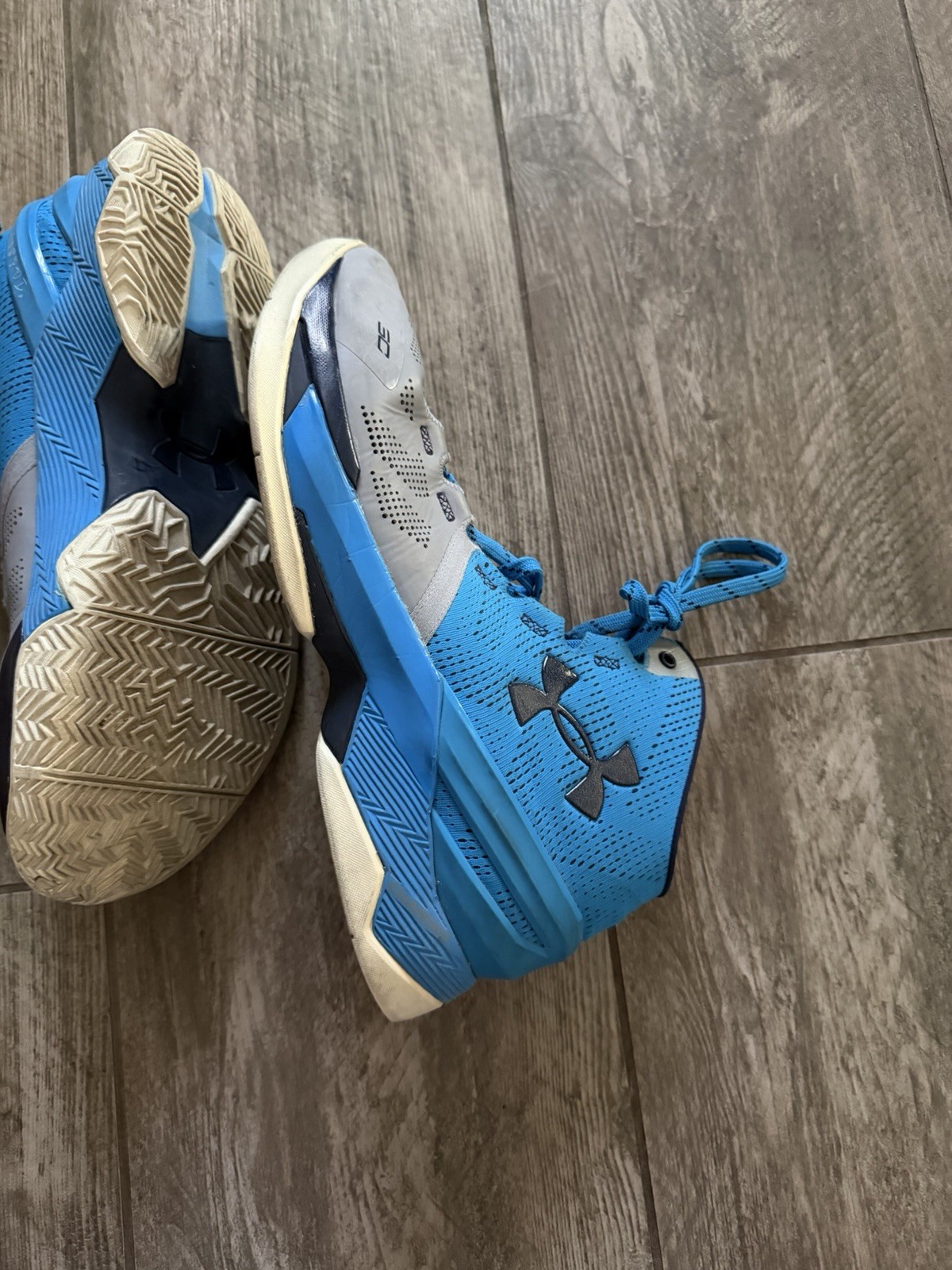 Under Armour Curry 2 Providence Road Blue/Gray Basketball Sneakers
