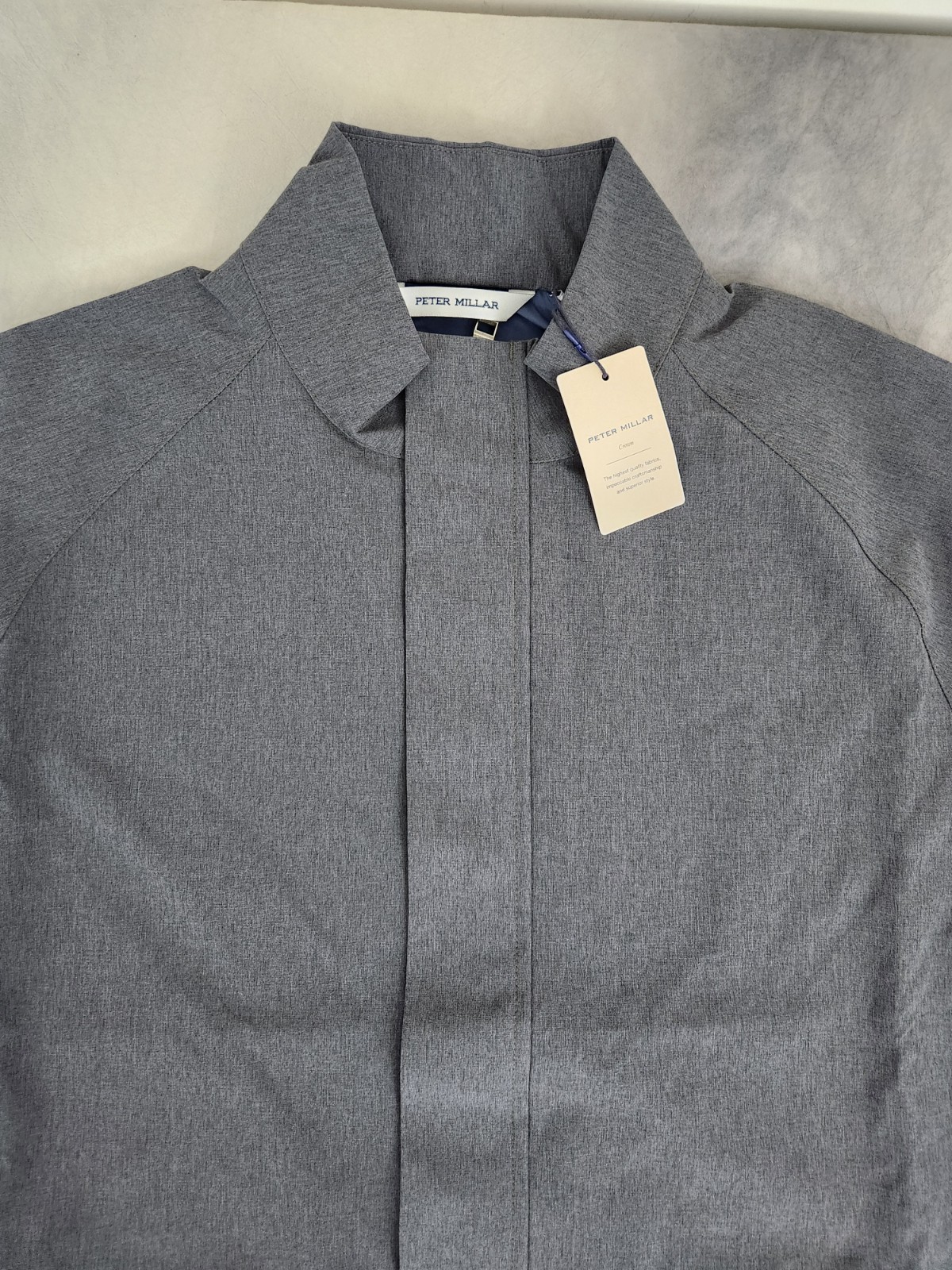 Peter Millar Iron Newport City Coat MF24Z25 Men’s Size Large New With Tags