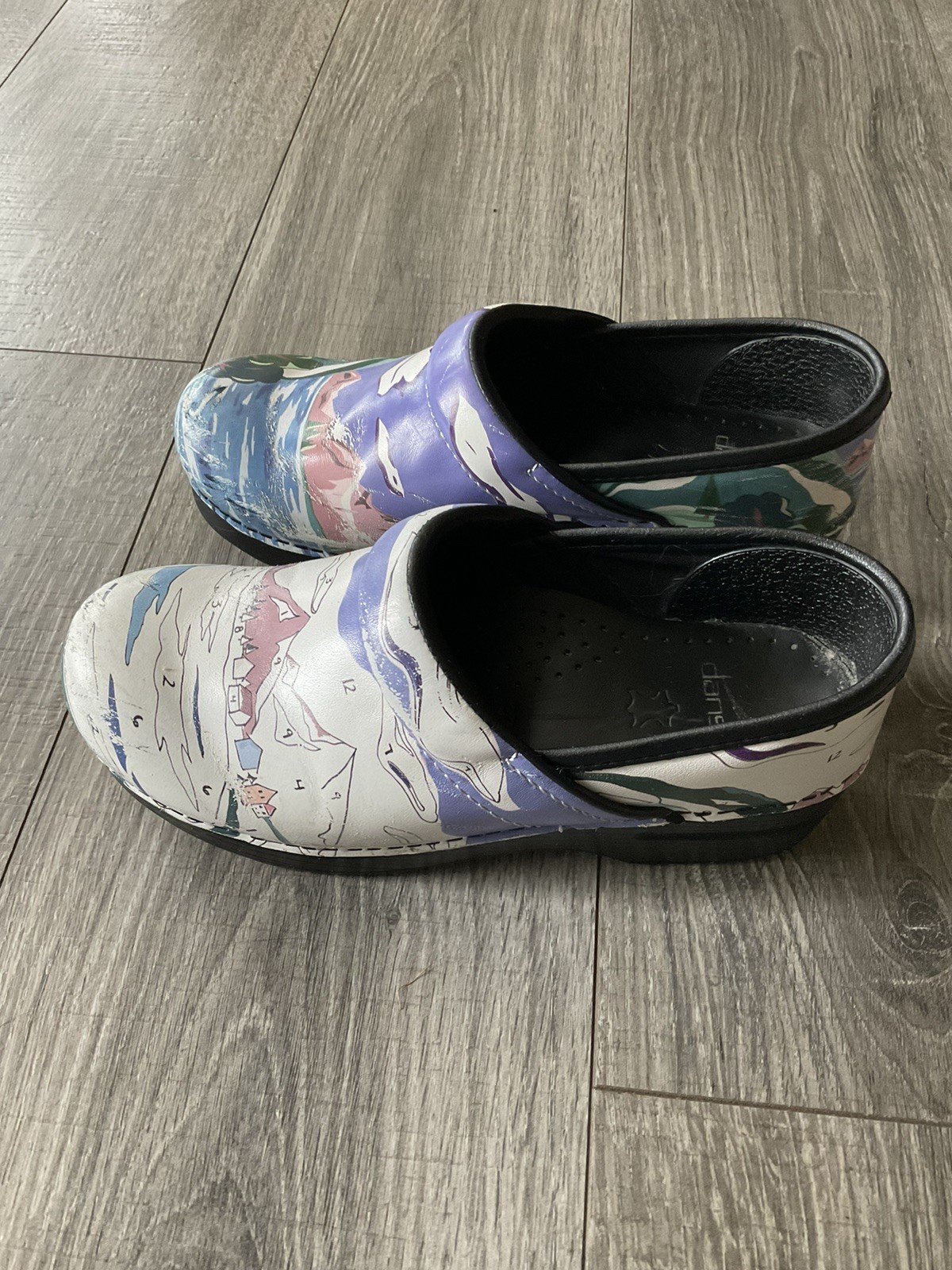Dansko Professional Clogs Size 37 Us 7 Paint By Number