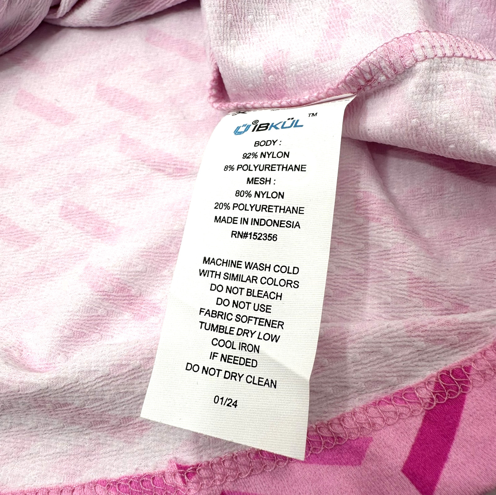 $90 IBKUL Women’s Long Sleeve Crew Neck Top-Fatima Hot Pink/Candy Pink-Small-New