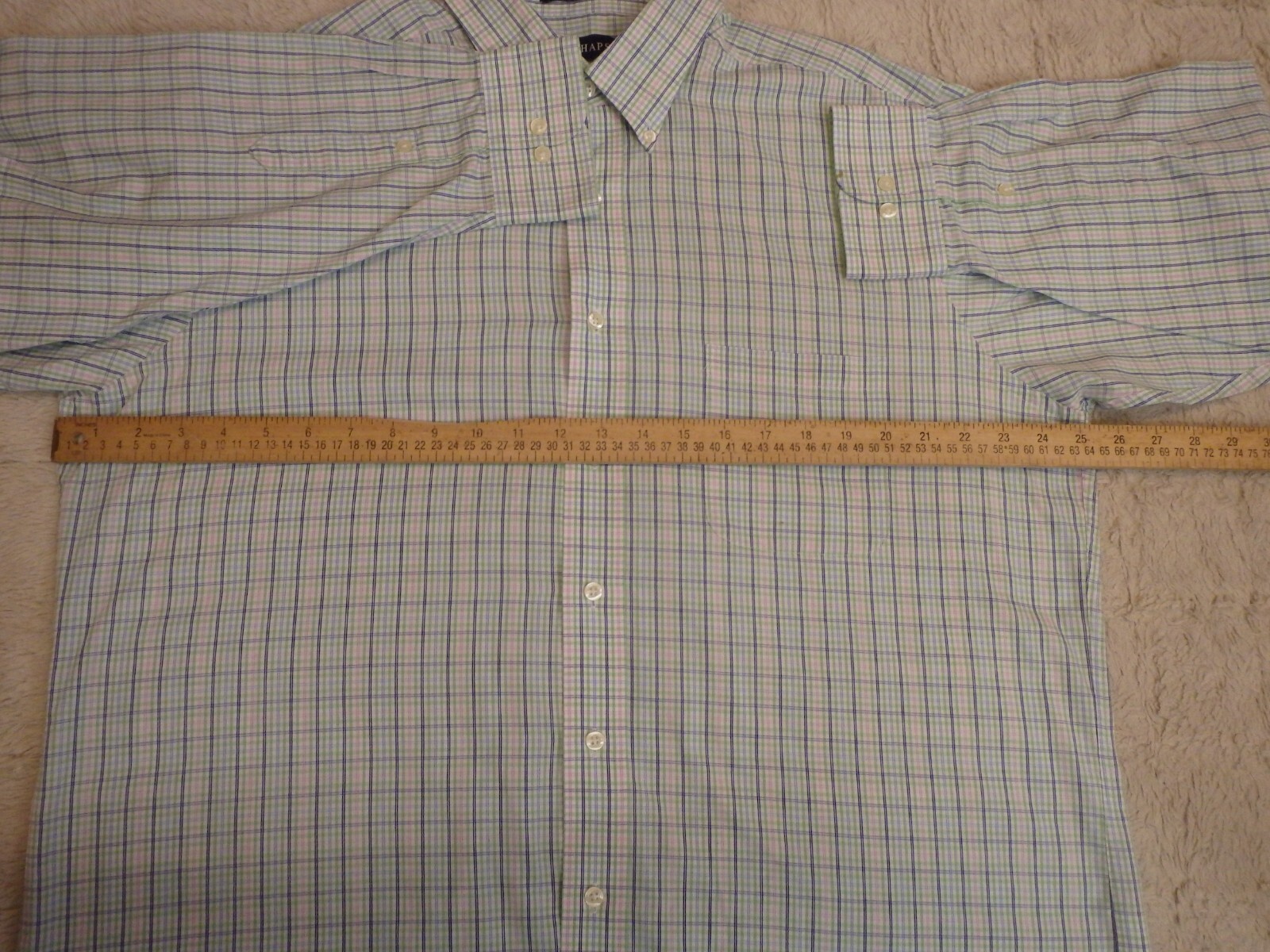 Chaps Mens Shirt XL Button Up Long Sleeve