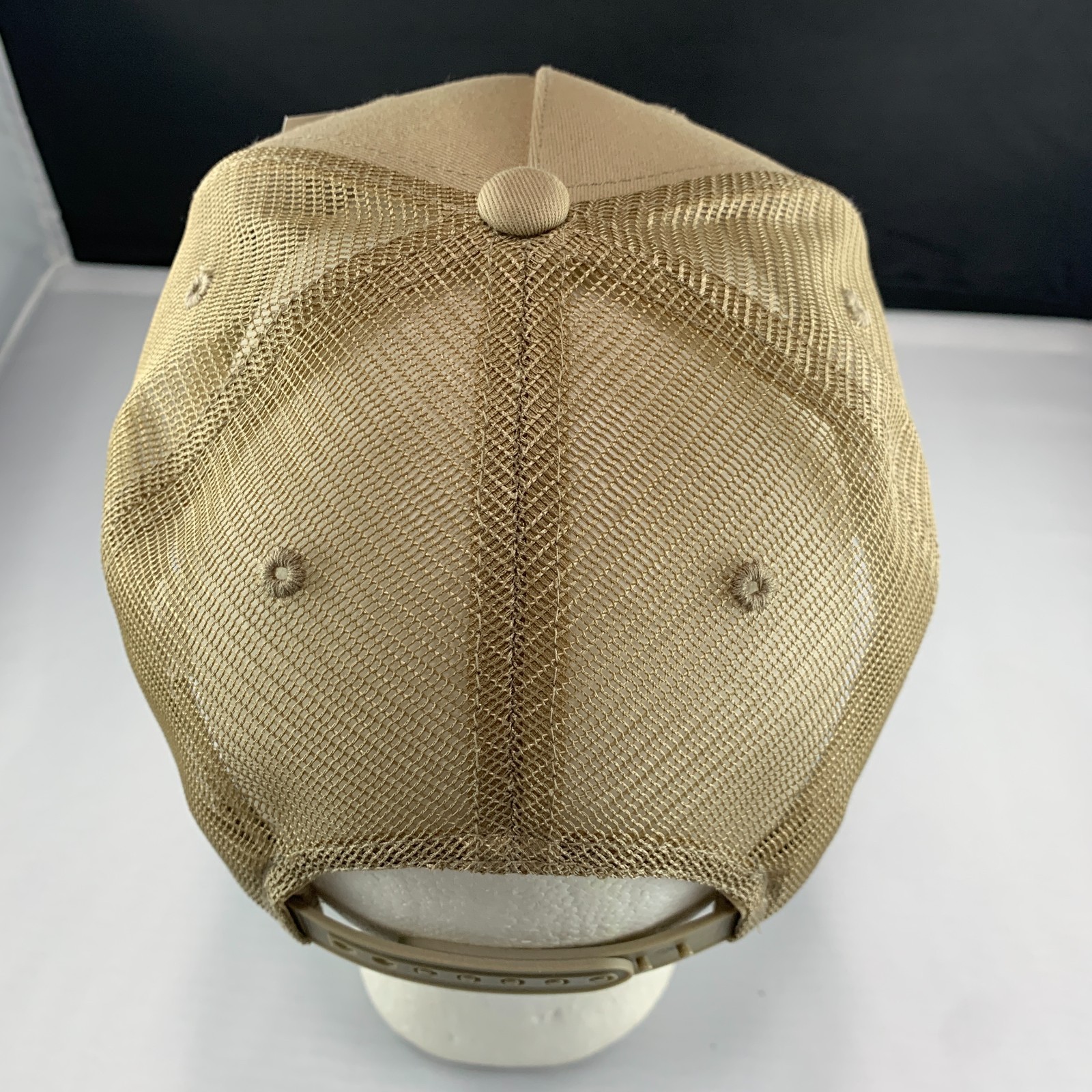 5 Panel Flat Bill Trucker Cap – Khaki (Decky 1040-KHA, New with Tags)