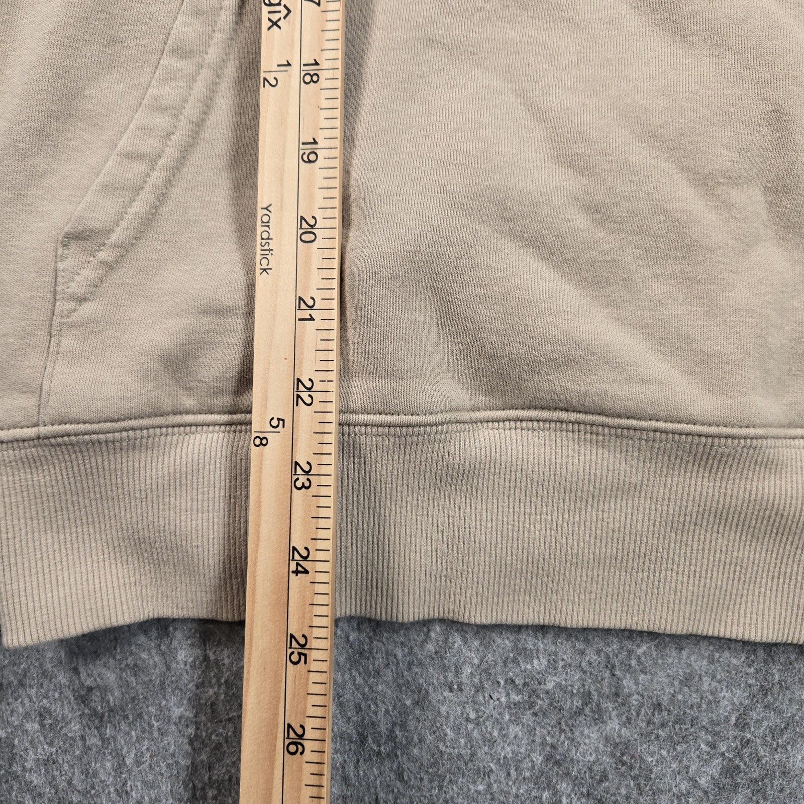 The North Face Hoodie Womens Medium Beige Half Dome Fleece Pullover NF0A4M4M