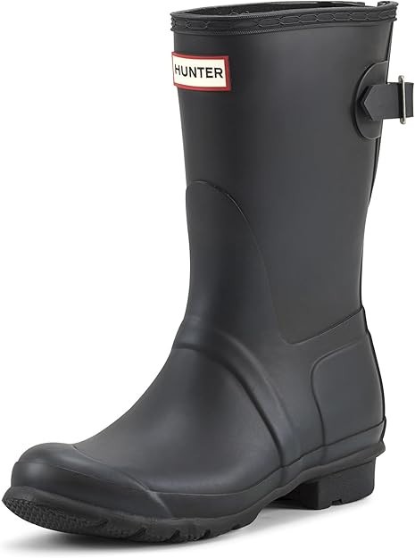 NEW!! Hunter Womens Original Short Back Adjustable Boots – Variety (BLACK-NAVY)
