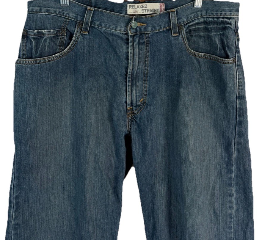 Levi’s 559 Jeans Mens 36 x30 Blue Medium Wash Straight Leg Relaxed Fit Denim