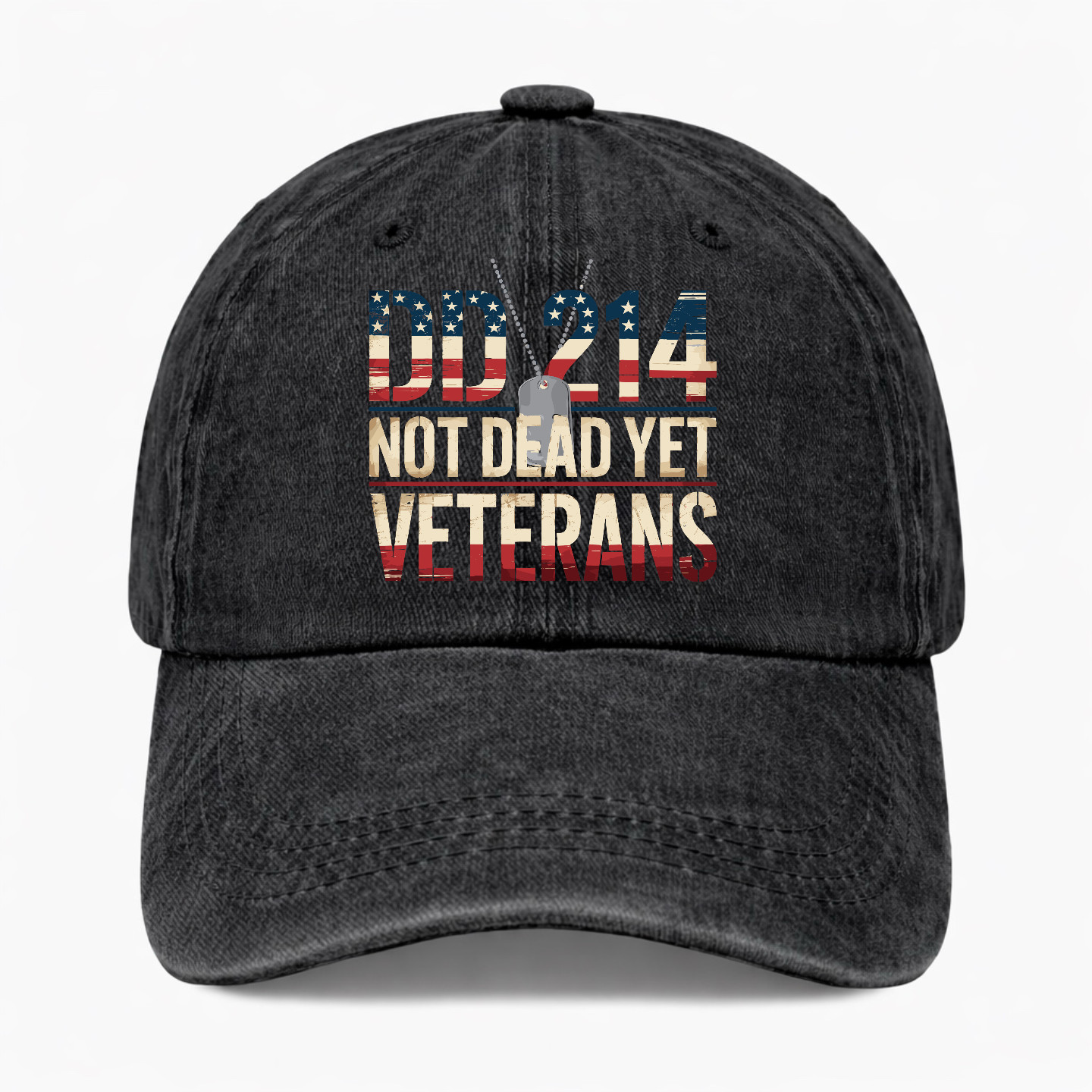 DD214 Not Dead Yet Veterans Hat Funny Veteran Military Cap Gift Adjustable