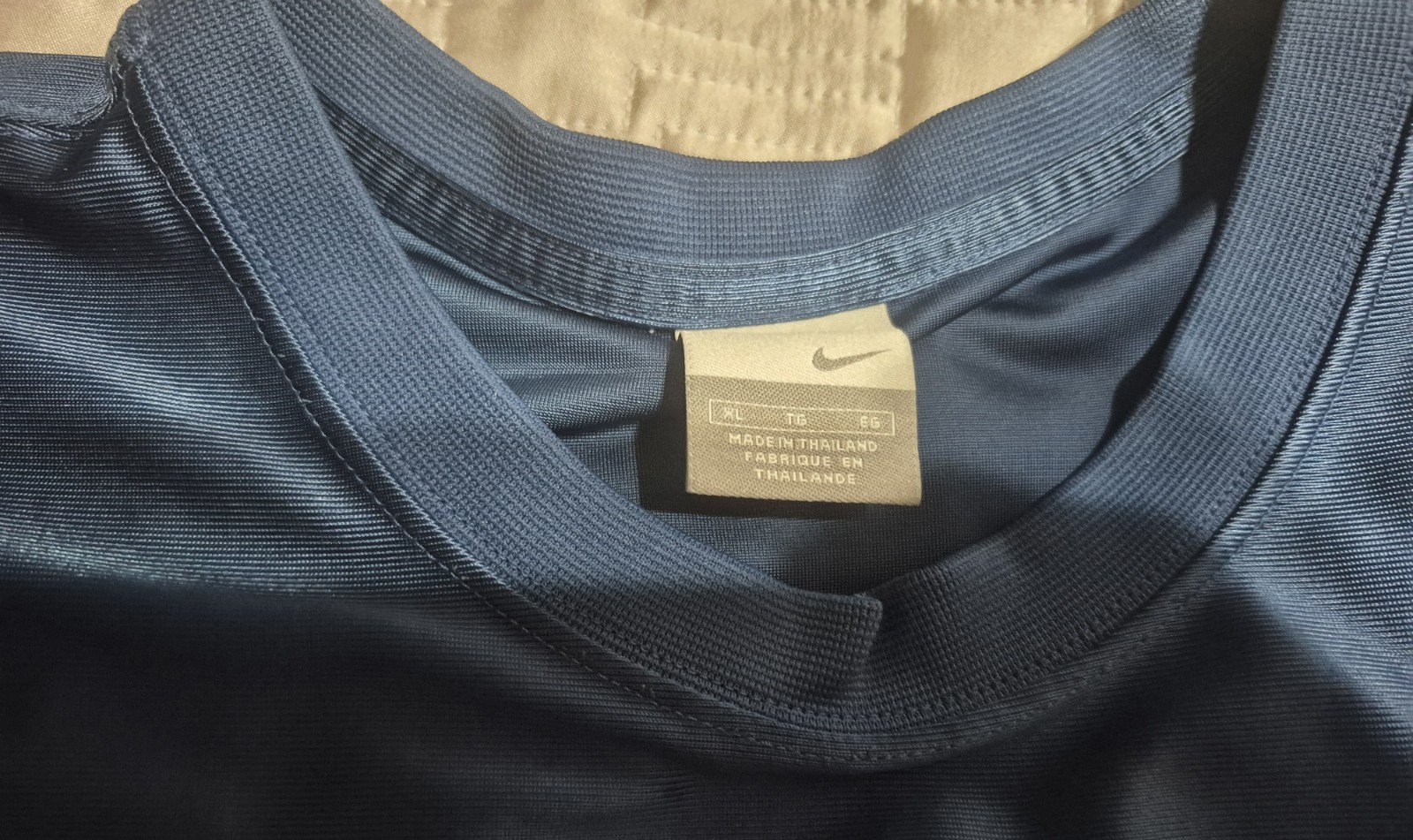 Nike Basketball Sleeveless Jersey Shirt Mens XL Blue Shiny Dazzle Silky