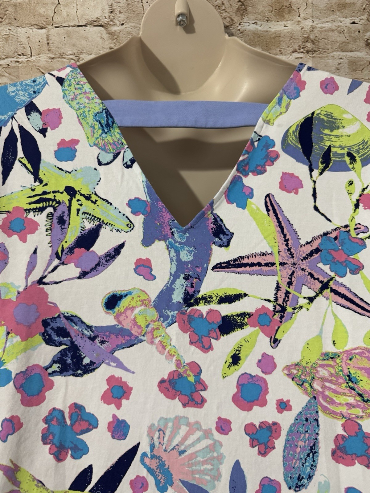 Ana Clare 3/4 Sleeve Colorful Koi Fish Print Dress Women’s XL – EUC