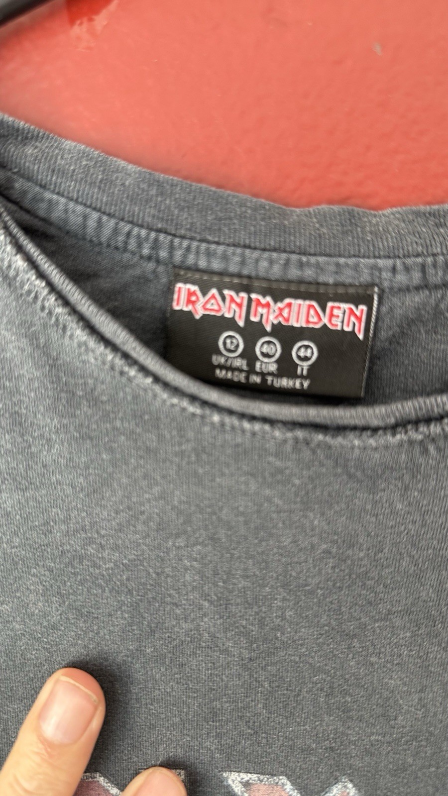 Official Iron Maiden “The Final Frontier” Vintage Wash Band Tee – US Size 8
