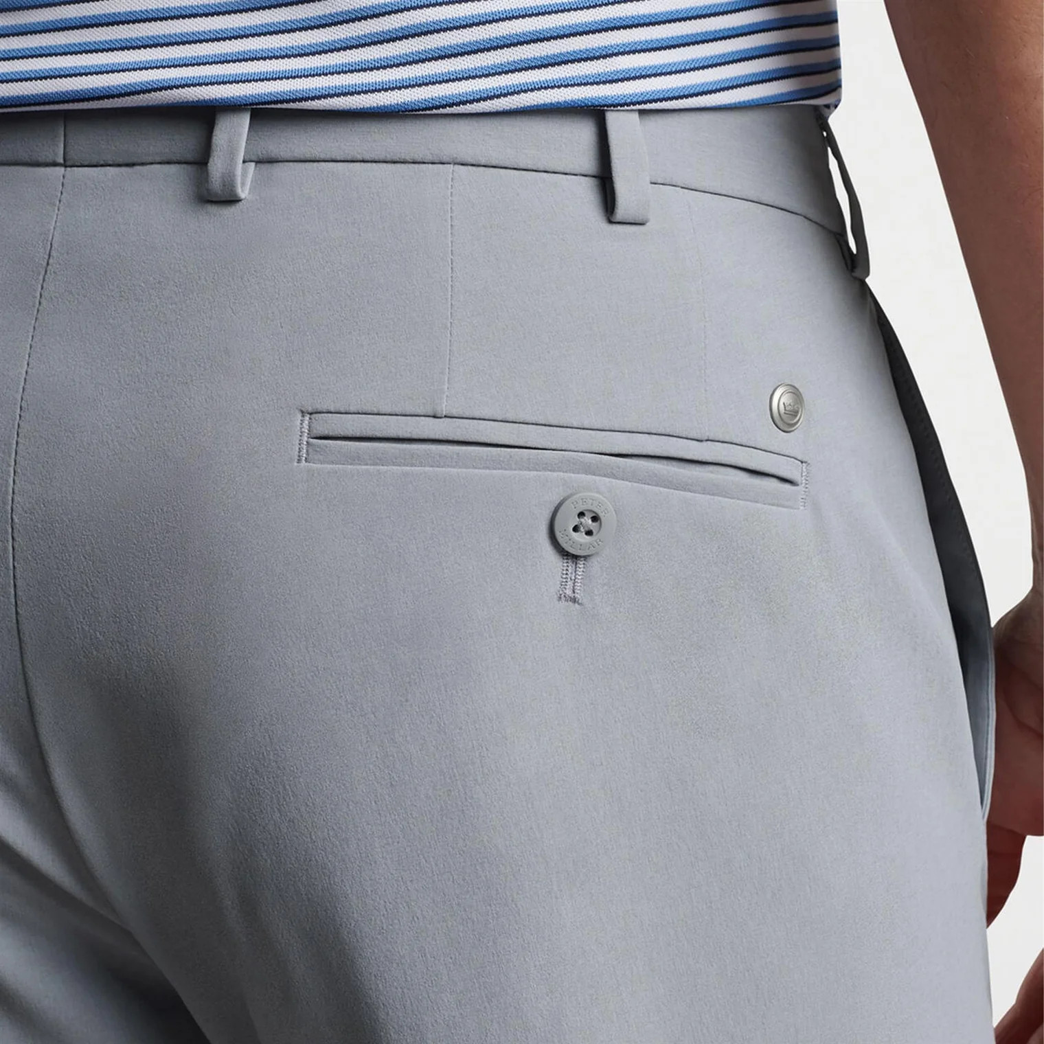 New Men’s Peter Millar Surge Performance Trouser Pants Navy Grey ME0XB00FB NWT