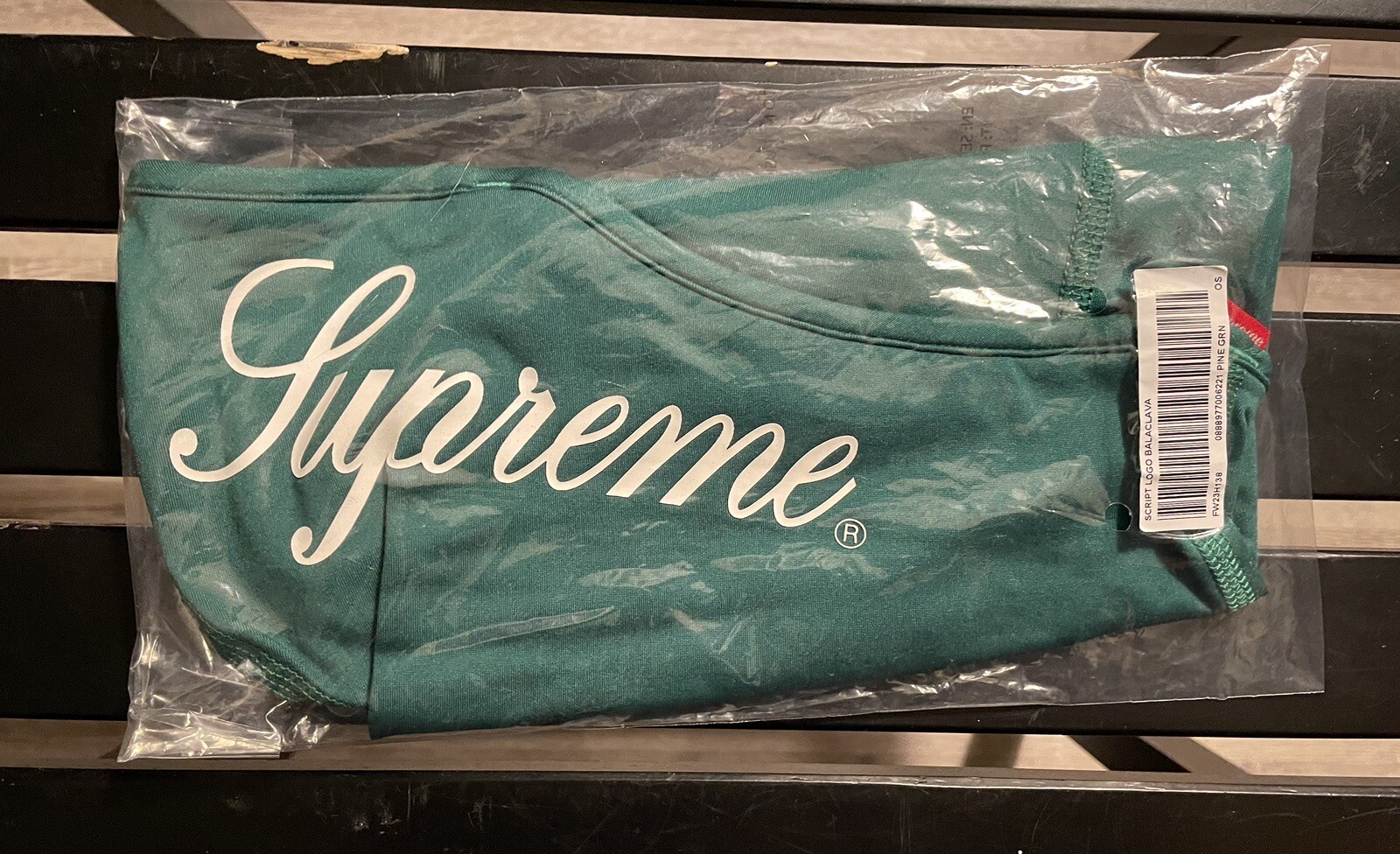 FW23 Supreme Ski mask Script Balaclava Black BRAND NEW