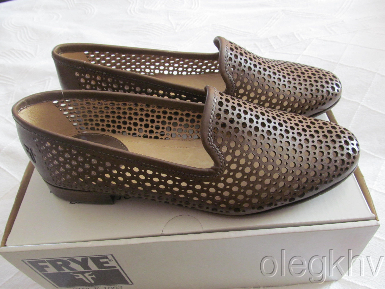 NWB Frye Jillian Perf Slipper Women’s Tan Fawn shoes Size 6.5 $228