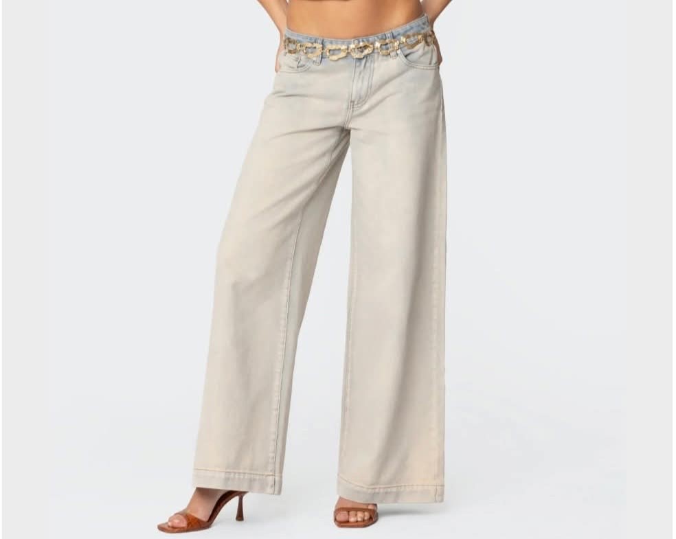 Rhiannon Washed Low Rise Baggy Jeans