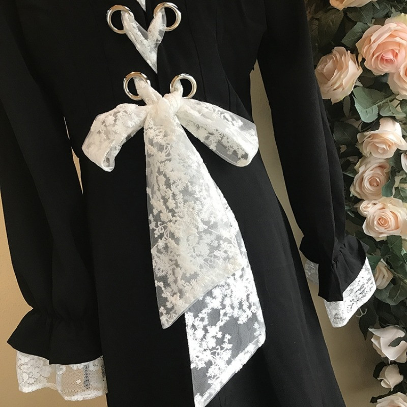 Women Floral Lace Waist Belt Sash Scarf Tie Ribbon Band Lolita ACC Decor