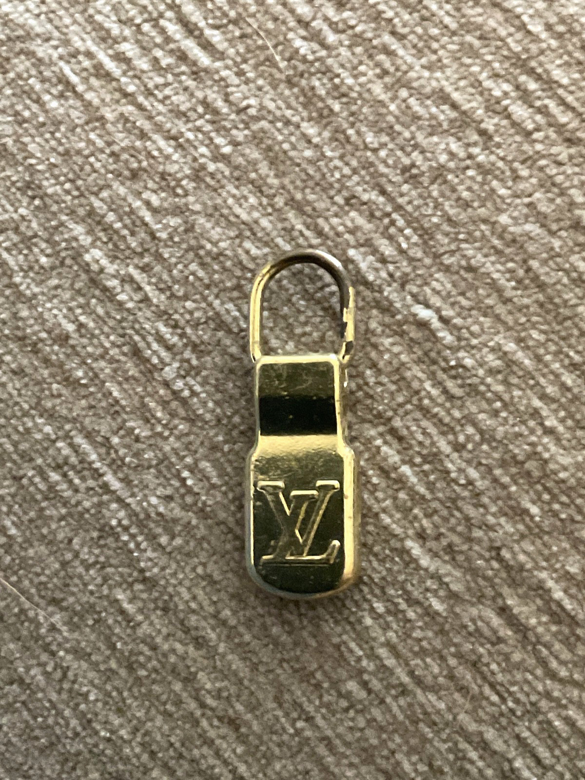 Louis Vuitton Metal Brass Zipper Pull Vintage Repair Reuse Replace Crafts