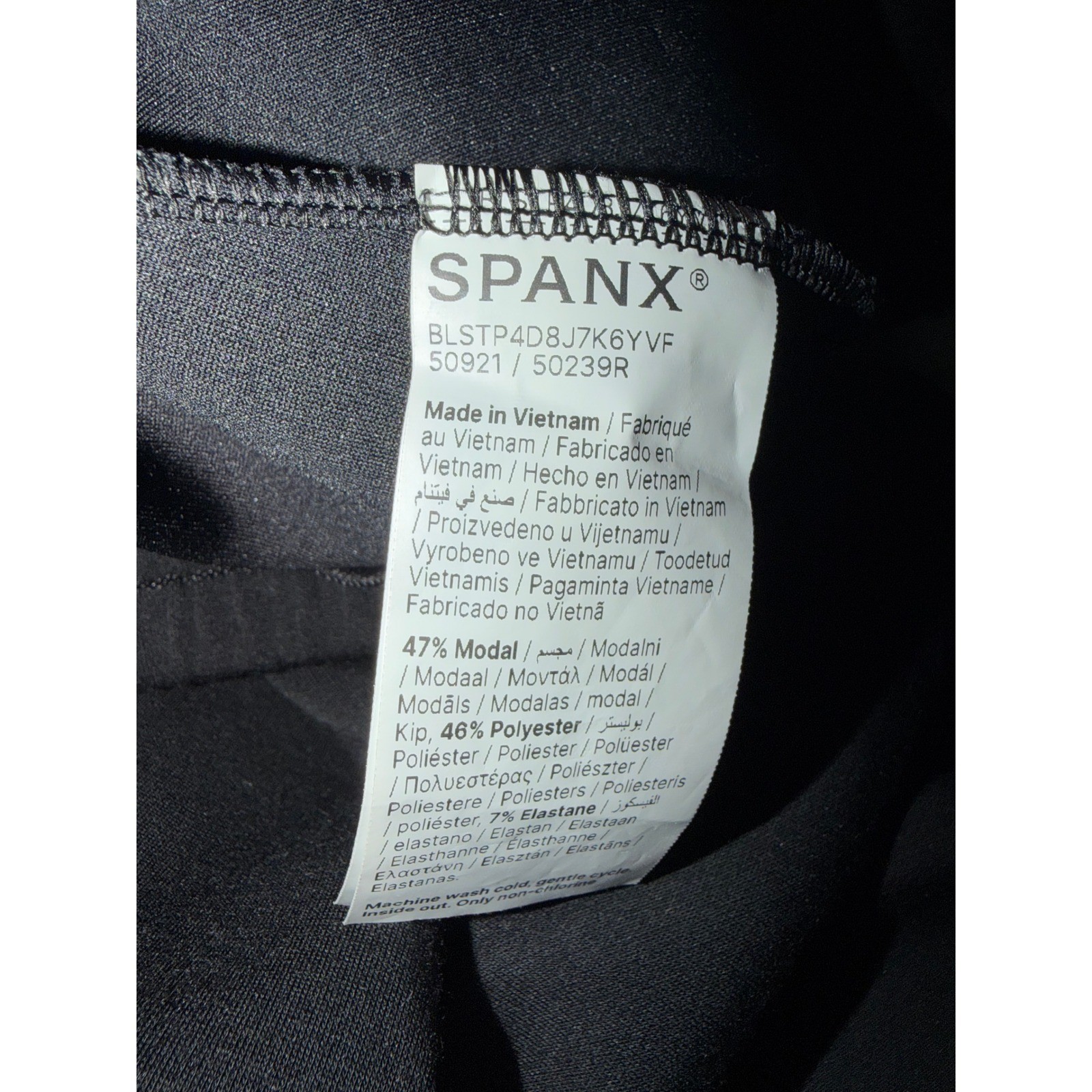 Spanx AirEssentials Wide Leg Pants Black Drawstring Lounge Trousers Small 50239R