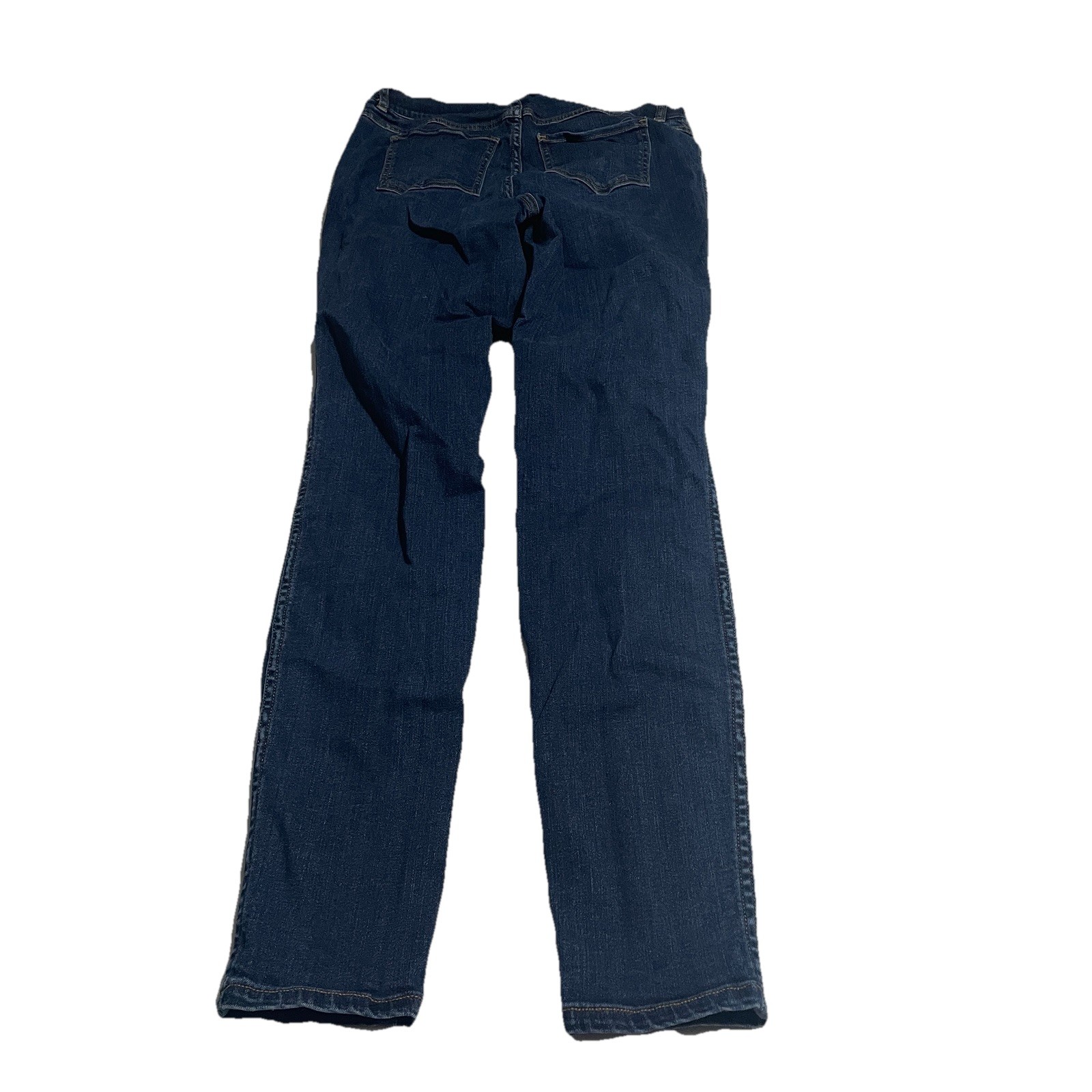 Spanx Ankle Length Skinny Jeans Midnight Shade Blue 20342T Sz M Fits 28×30