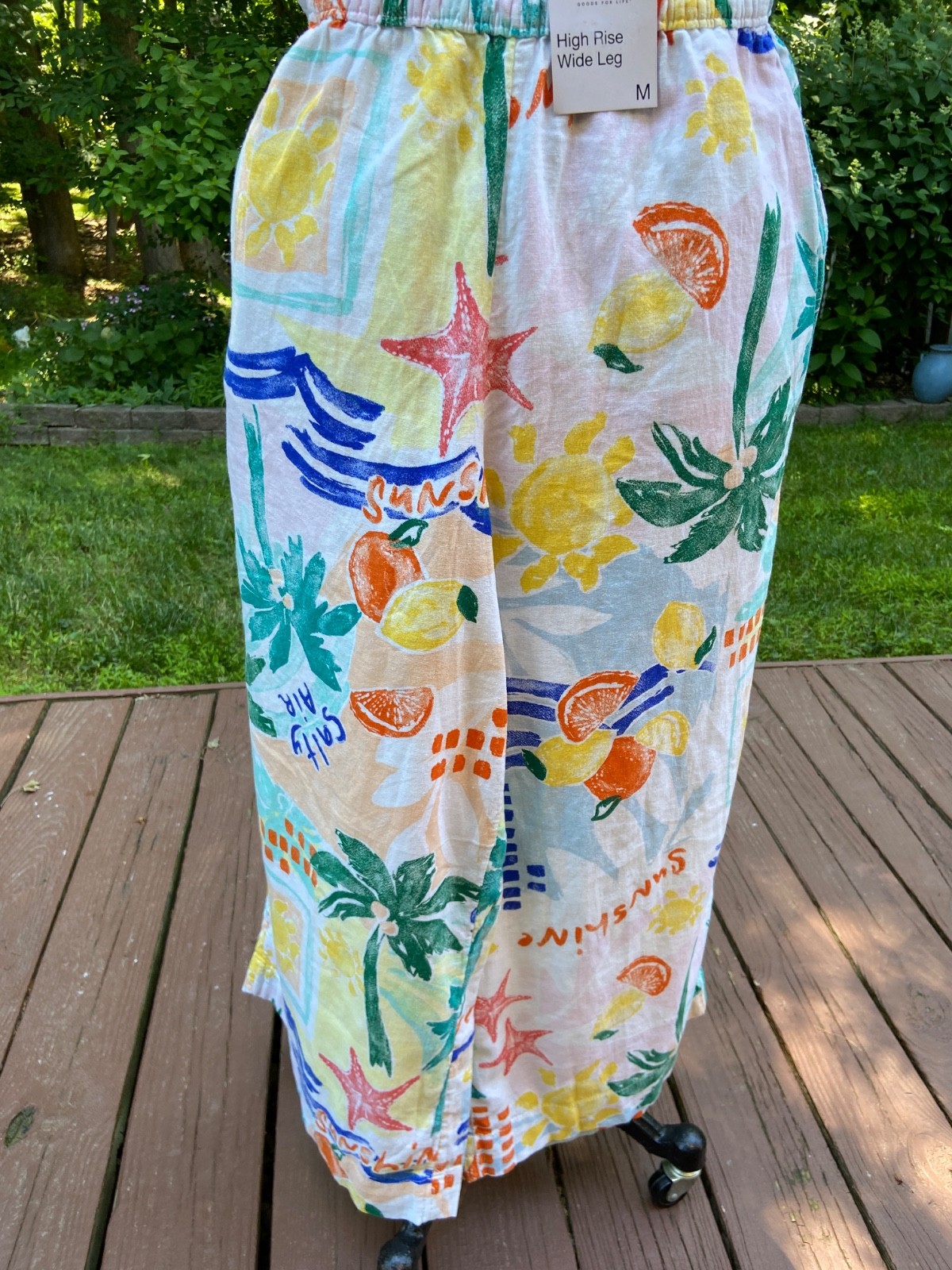 Sonoma Linen Cotton Pants Womens Size M NWT