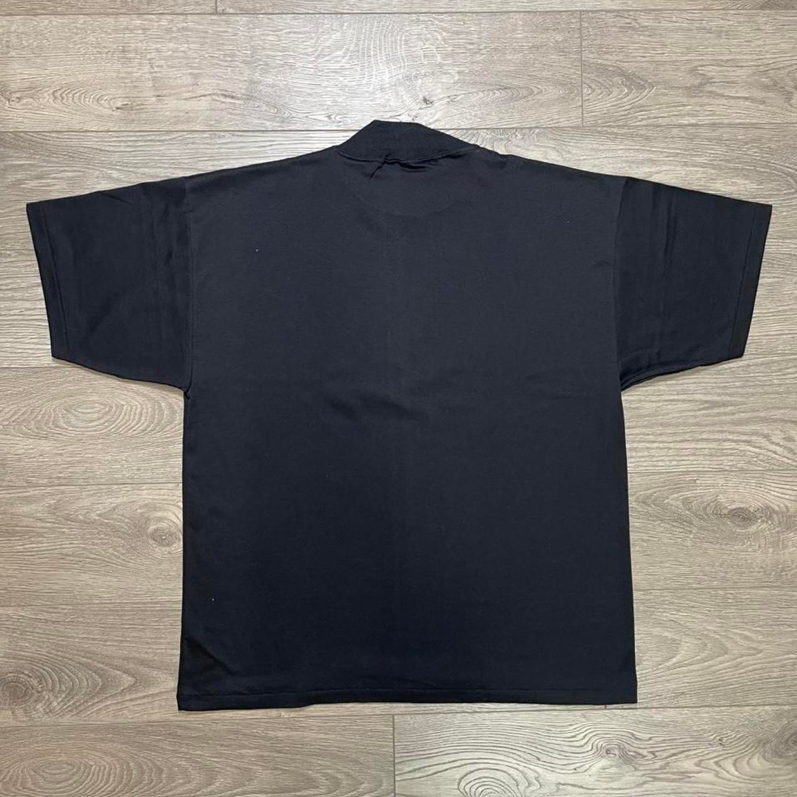 Vintage Loris Azzaro Paris single stitch Black Mock Shirt Made in Canada size XL