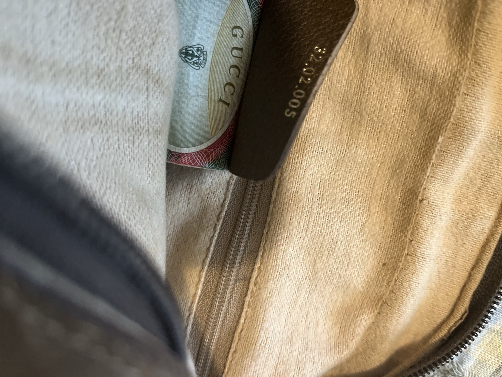 GUCCI GG Ophidia Sherry Web 1970 Canvas Camera Bag Beige PVC (SEE DESCRIPTION )