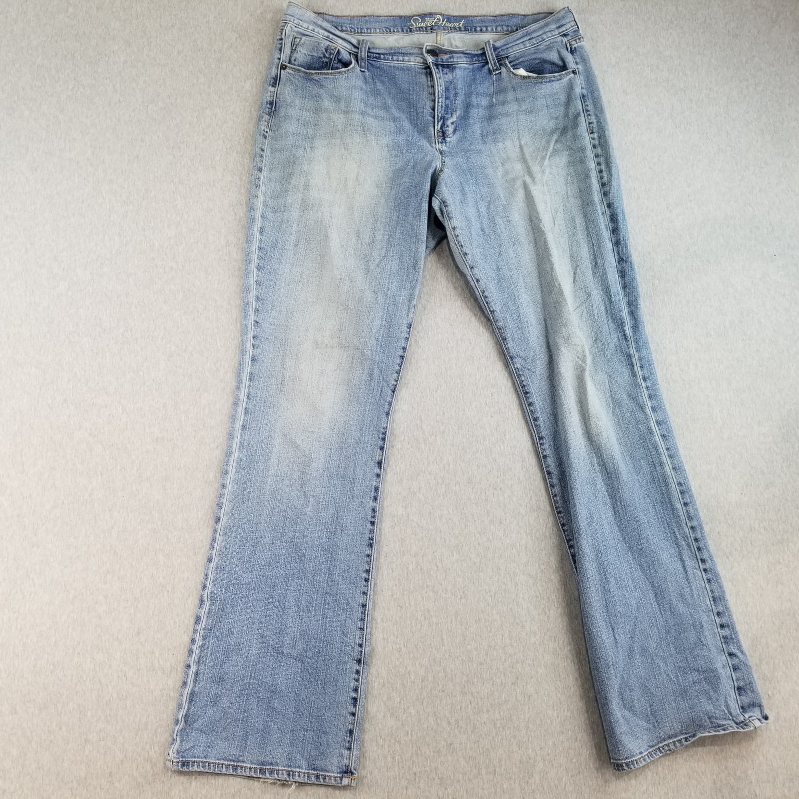 Old Navy Jeans Womens Sz 14 L VTG the Sweetheart Light Wash 98%Cotton Normcore