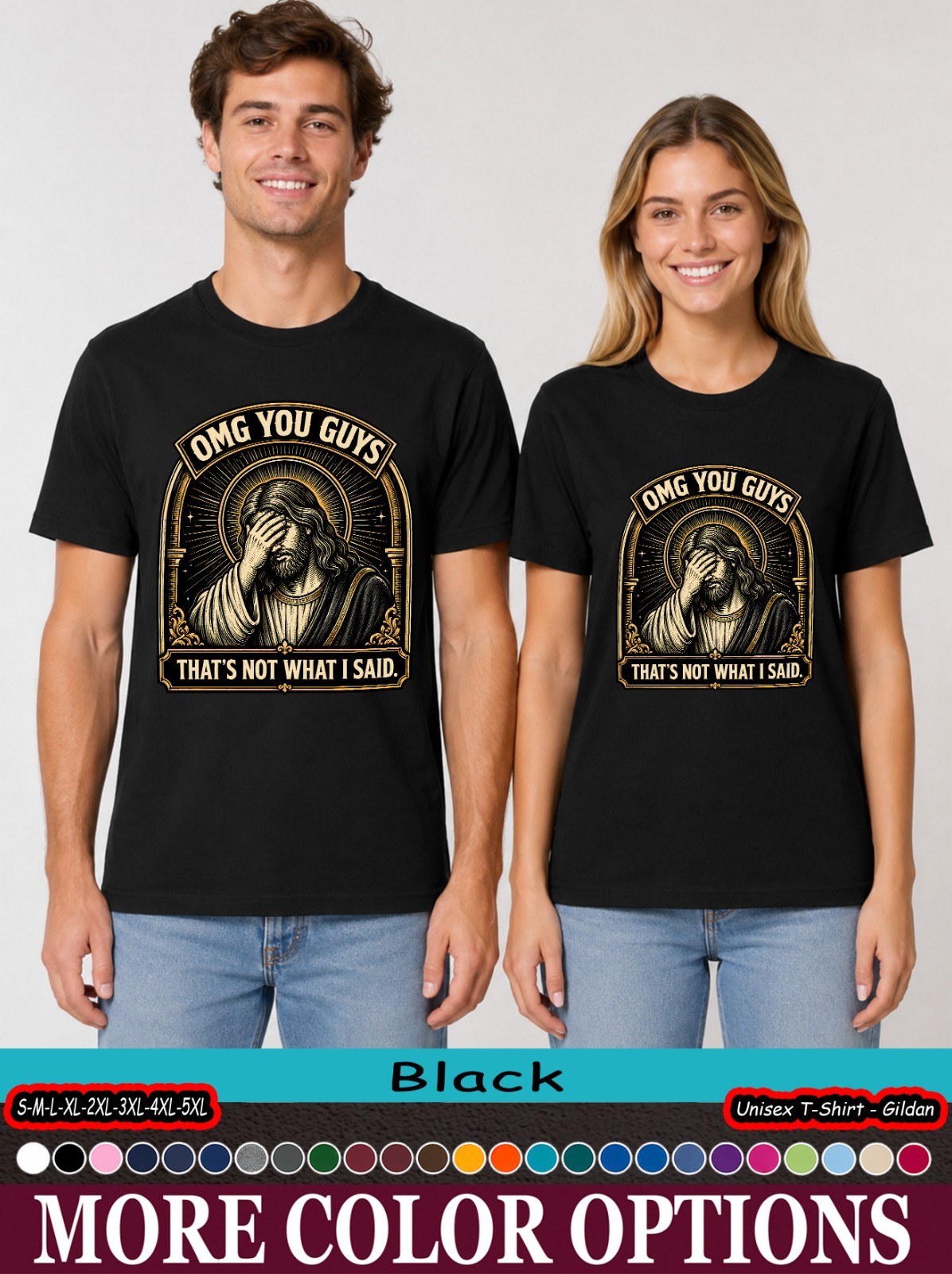 Funny Jesus OMG Shirt, That’s Not What I Said Christian Humor Tee