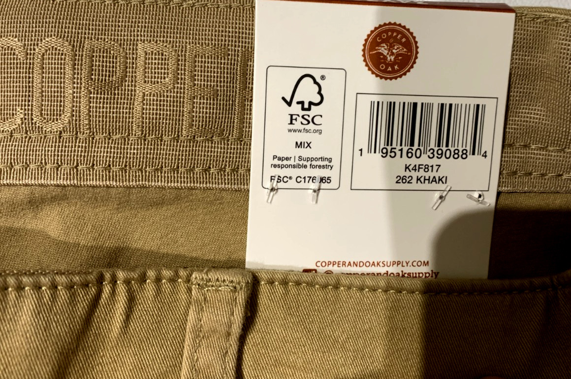 Copper & Oak Men’s 5 Pocket Every Day Pants Signature Flex Waist Khaki SZ 32X32