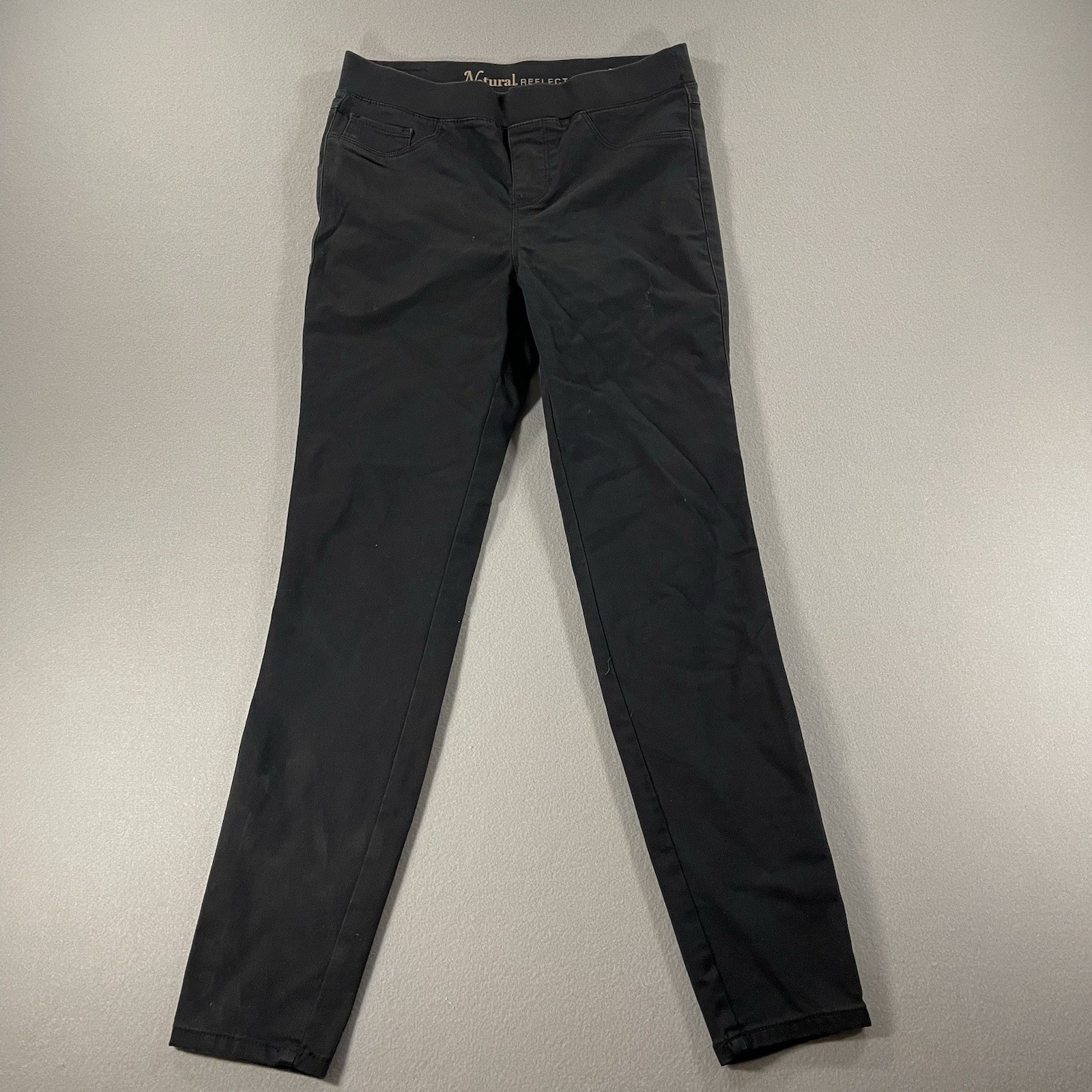 Natural Reflections Platinum Stretch Skinny Pants Women’s Black Pull-On Casual