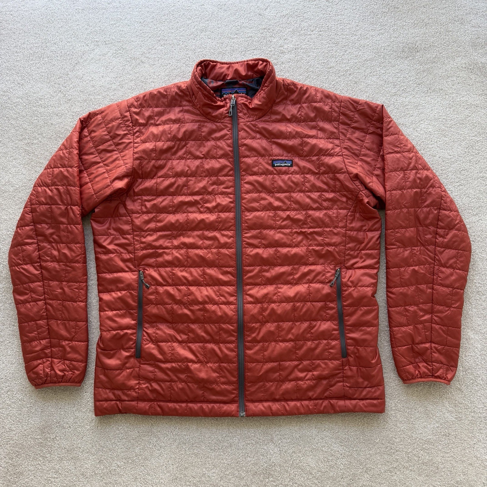 Patagonia Nano Puff Jacket Men’s XXL Red Full Zip Puffer Outdoor Camo Lined
