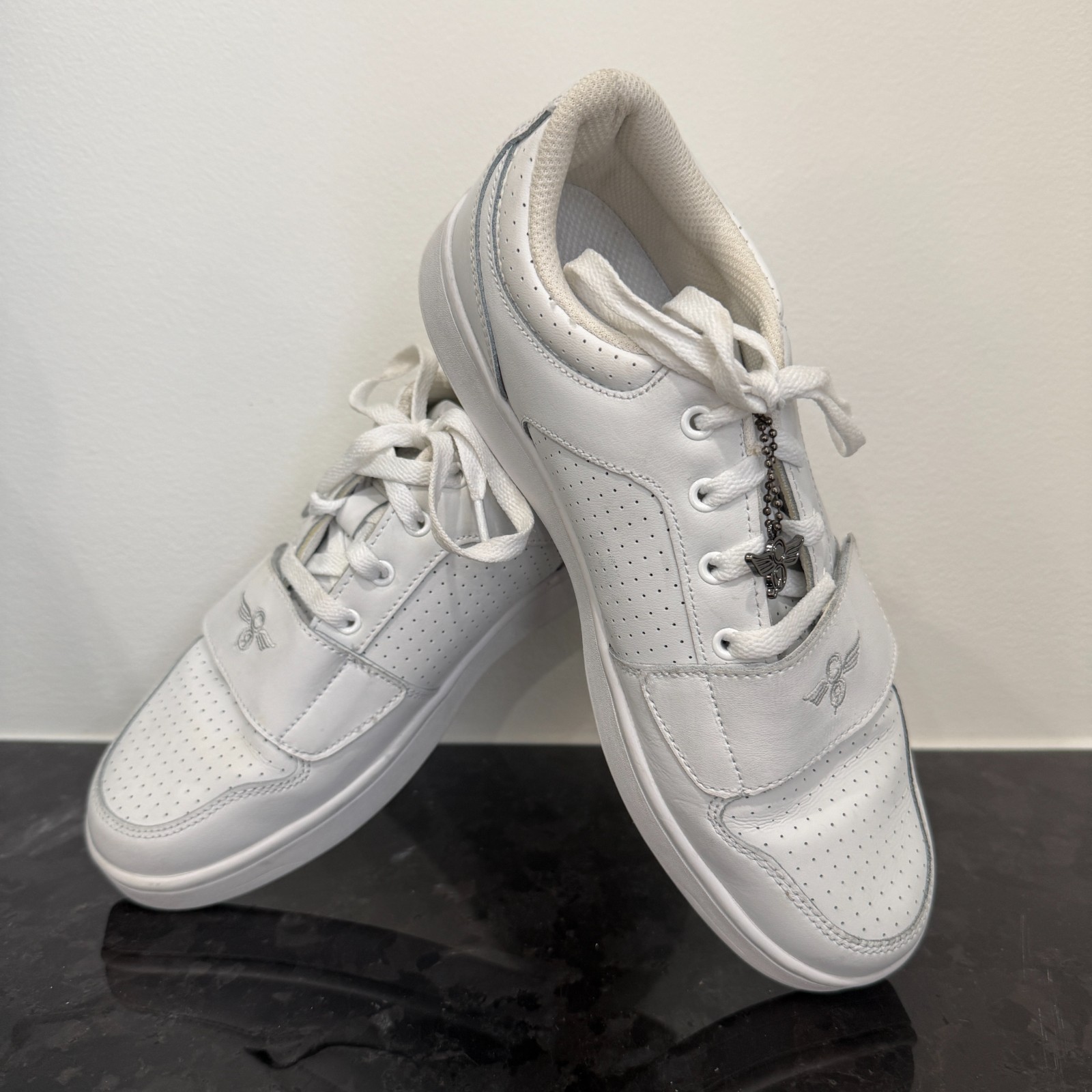 Mens 7 Creative Recreation Cesario Lo XXI White Perforated Leather Strap