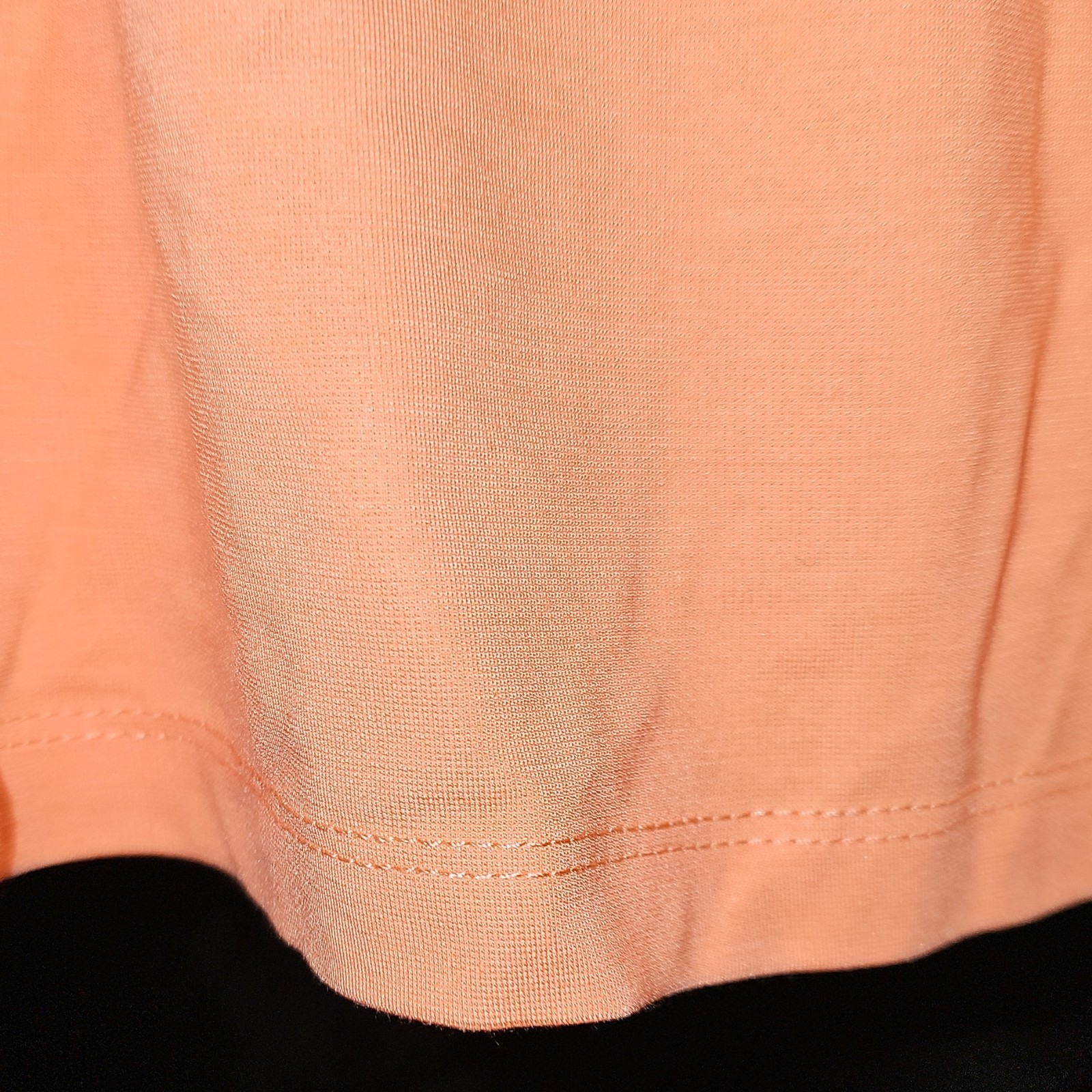White Birch Coral Solid Top 3X Plus Lace Accent Scoop Neck Long Sleeve Pullover