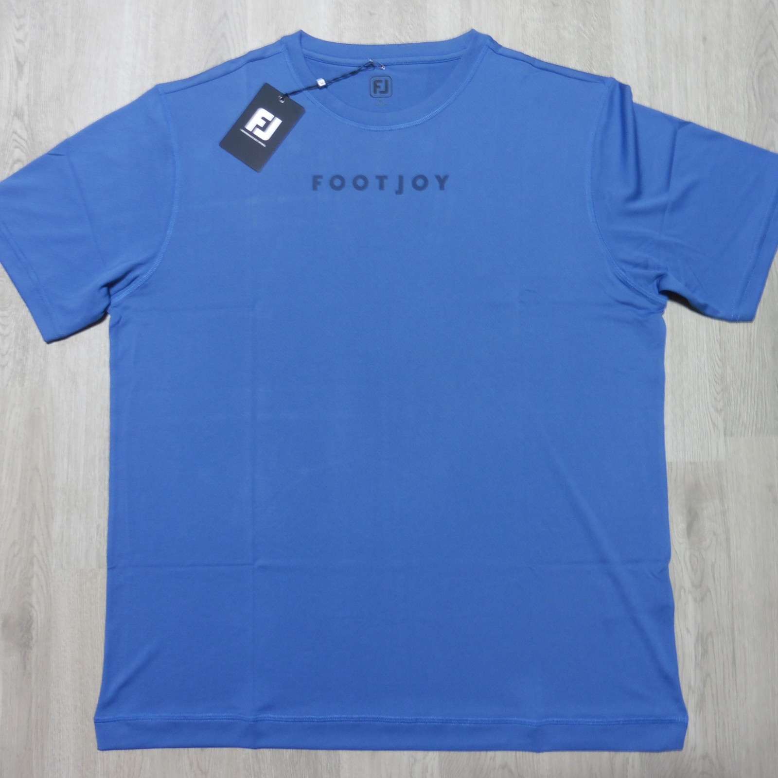 FOOTJOY Mens M MEDIUM T SHIRT TRAINING WORKOUT GOLF POLYESTER GREY BLUE GREEN