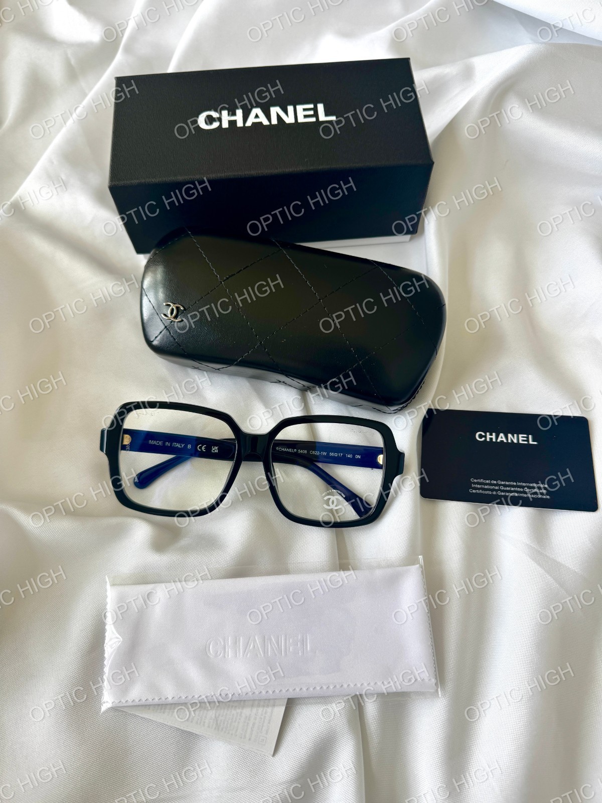Brand New Chanel 5408 Women’s Transparent Black Acetate Eyeglasses