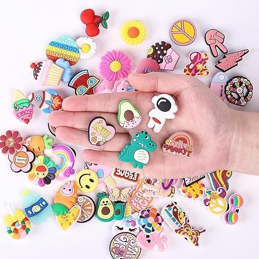 PVC Shoe Charms 90 pcs Lot Different Charm RANDOM for Shoe Decoration