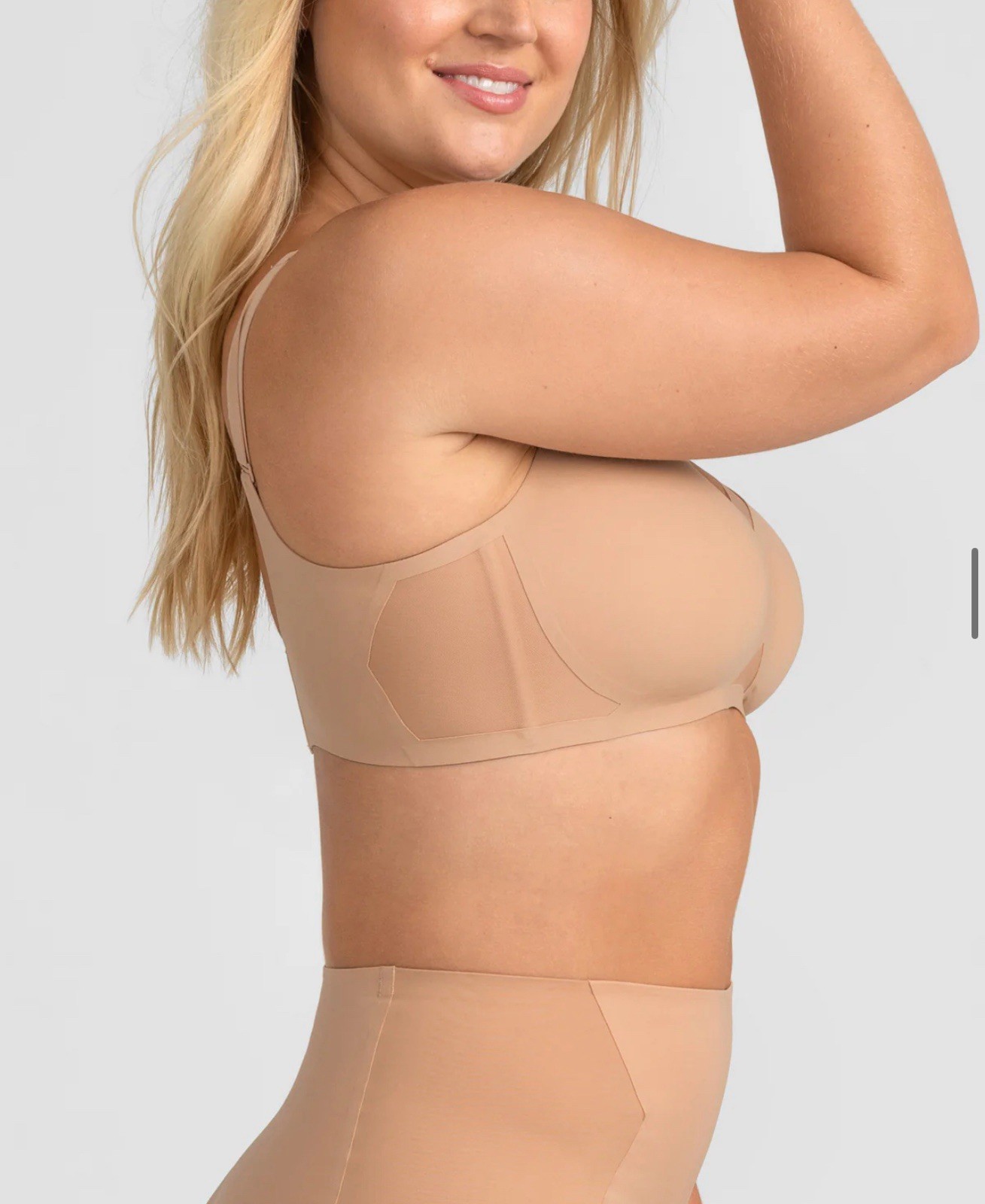 Honey Love CrossOver Wireless Bra Sand Size XL