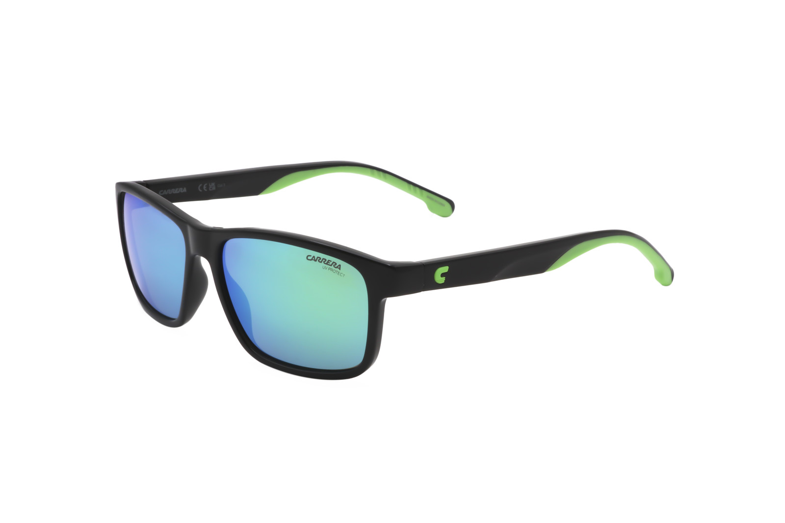 Carrera Unisex for Teens 54mm Black Green Sunglasses CARRERA2047T-S-7ZJ-54