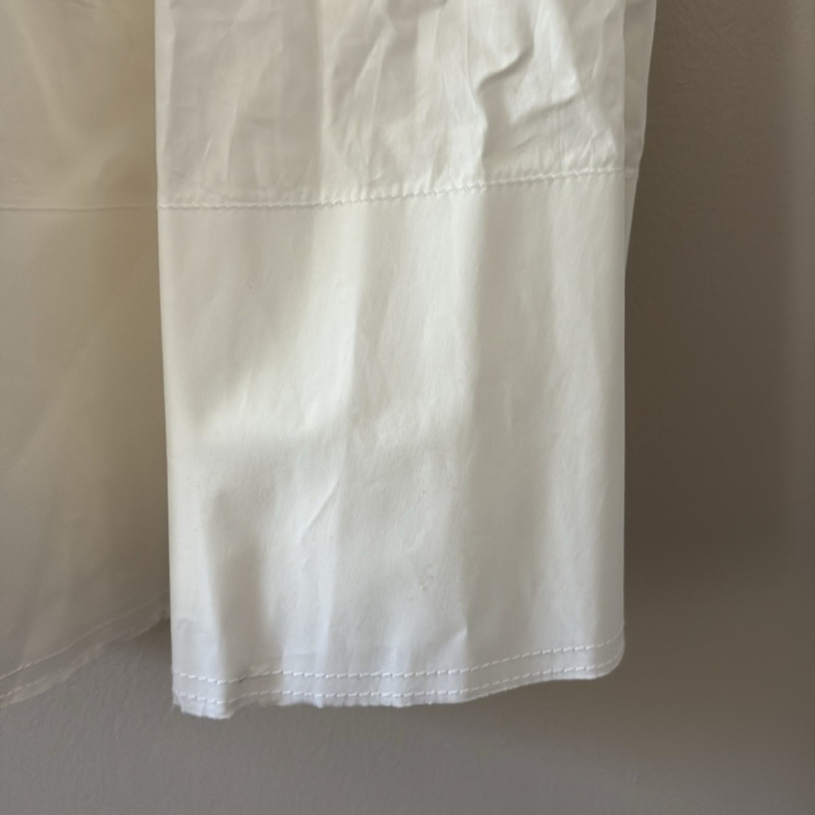 J. Crew Fit-and-flare mini dress cotton poplin structured flare hem white size 4