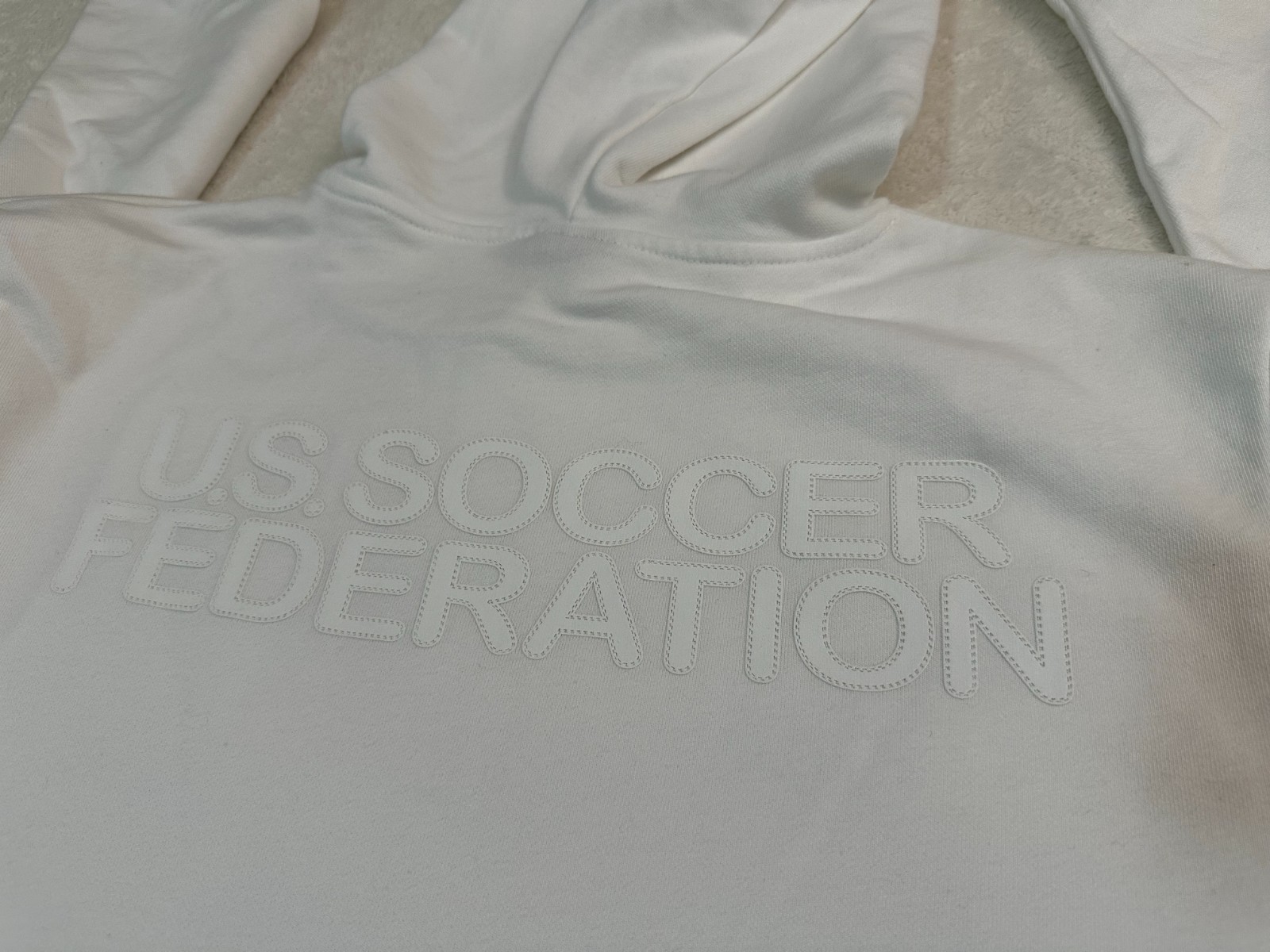 Vintage 2000s Y2K 2009 Nike USA Soccer Federation Team Sweatshirt Hoodie, M NEW