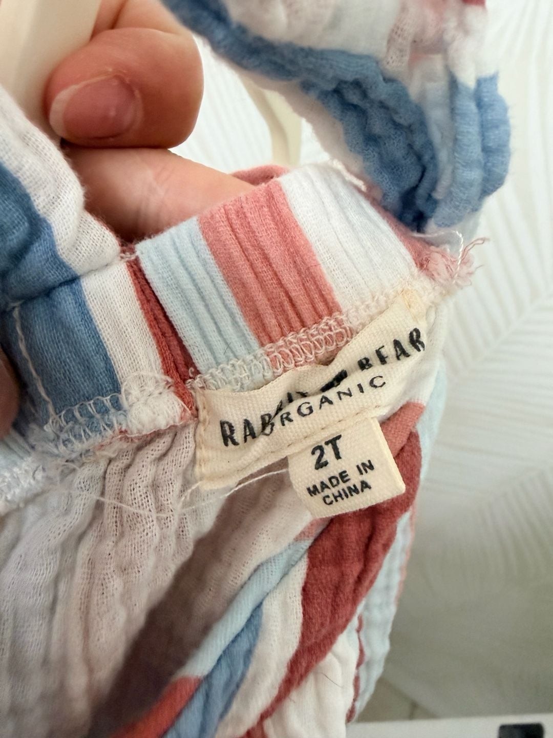 Rabbit + Bear Organic Cotton Muslin Striped Halter Top and Shorts Set